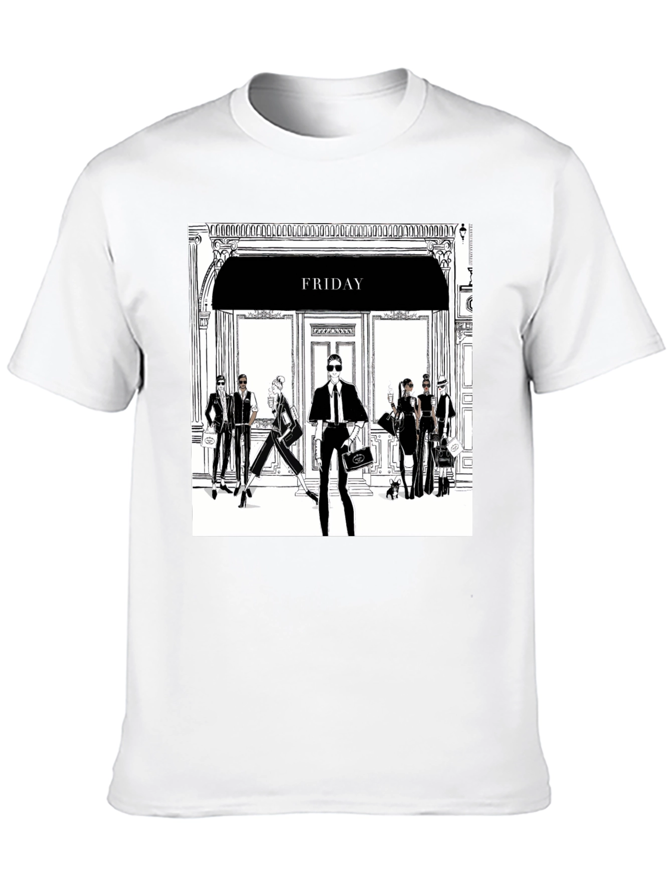 Friday Fashion T-Shirt - Black Tee with Stylish Design