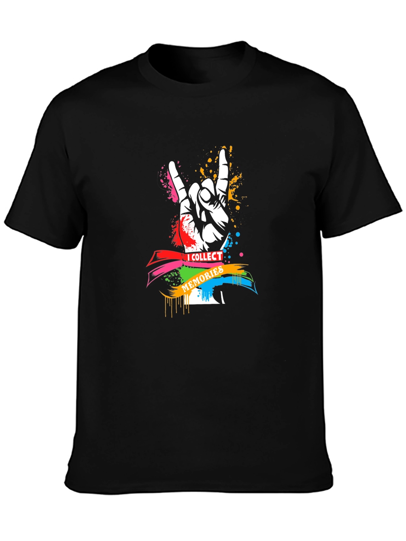 I Collect Memories Graphic Tee - Black