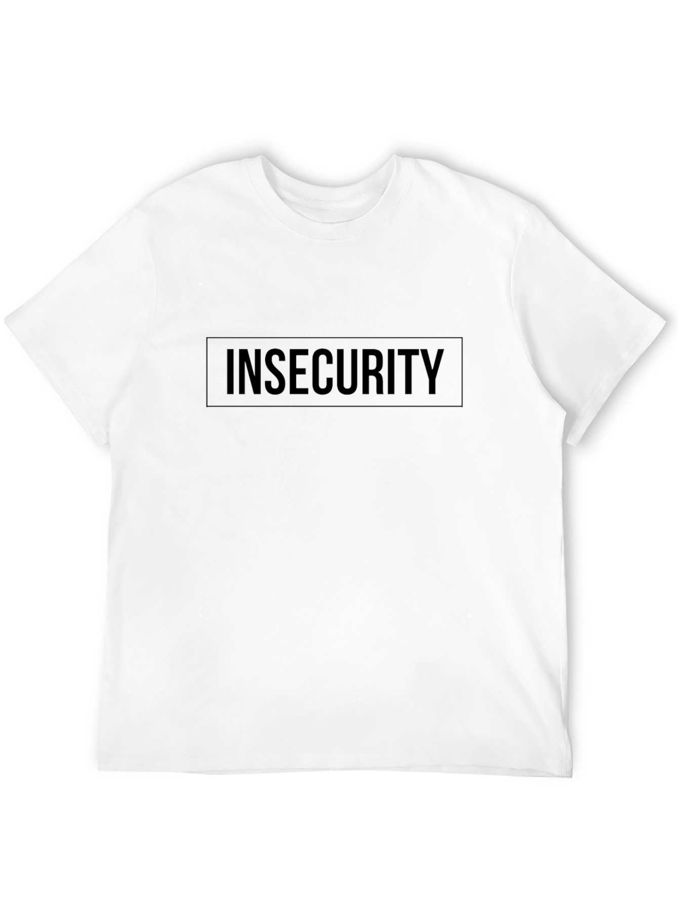 Insecurity Graphic Tee - Comfort Fit Black T-Shirt