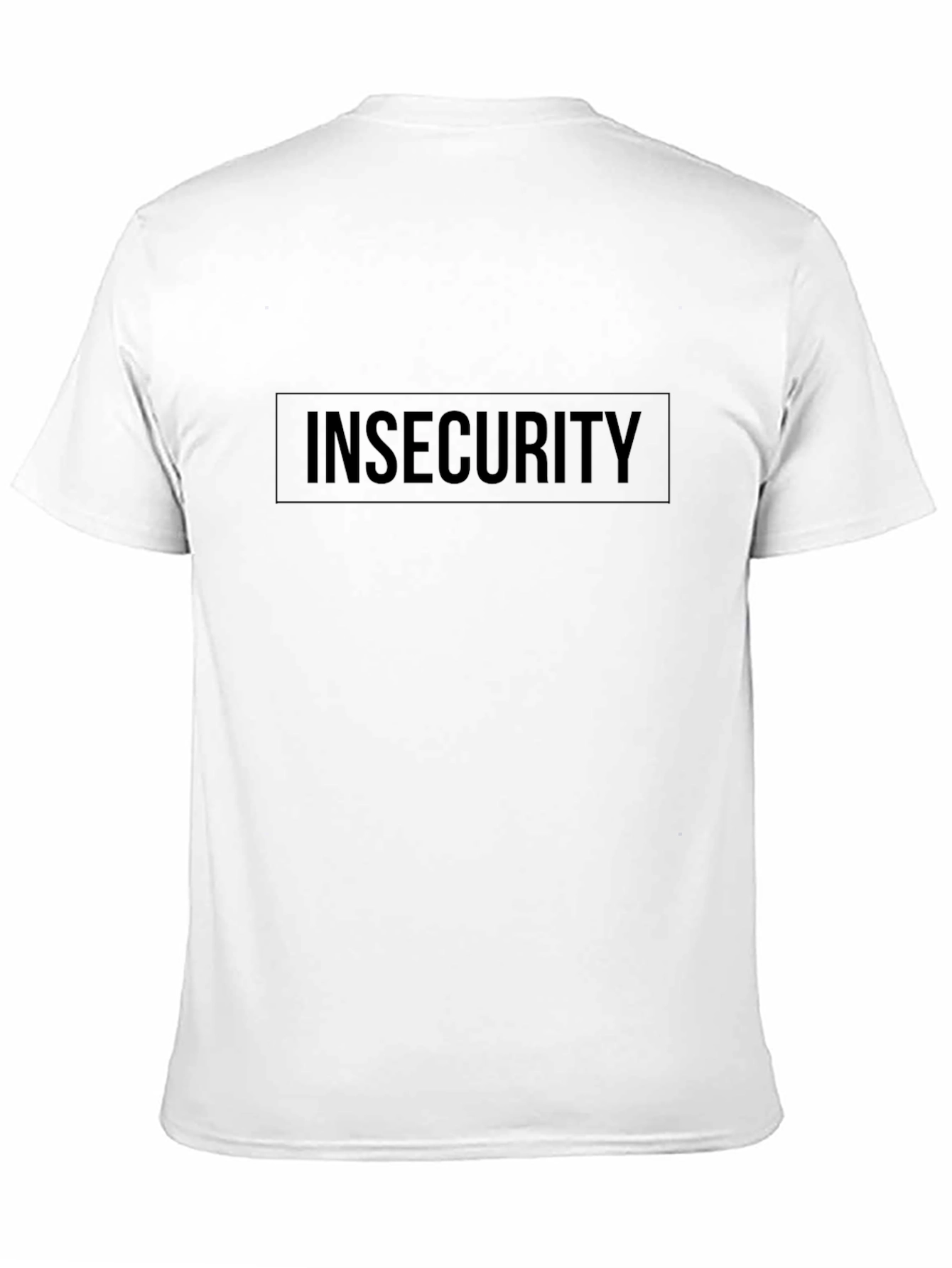 Insecurity Graphic Tee - Comfort Fit Black T-Shirt