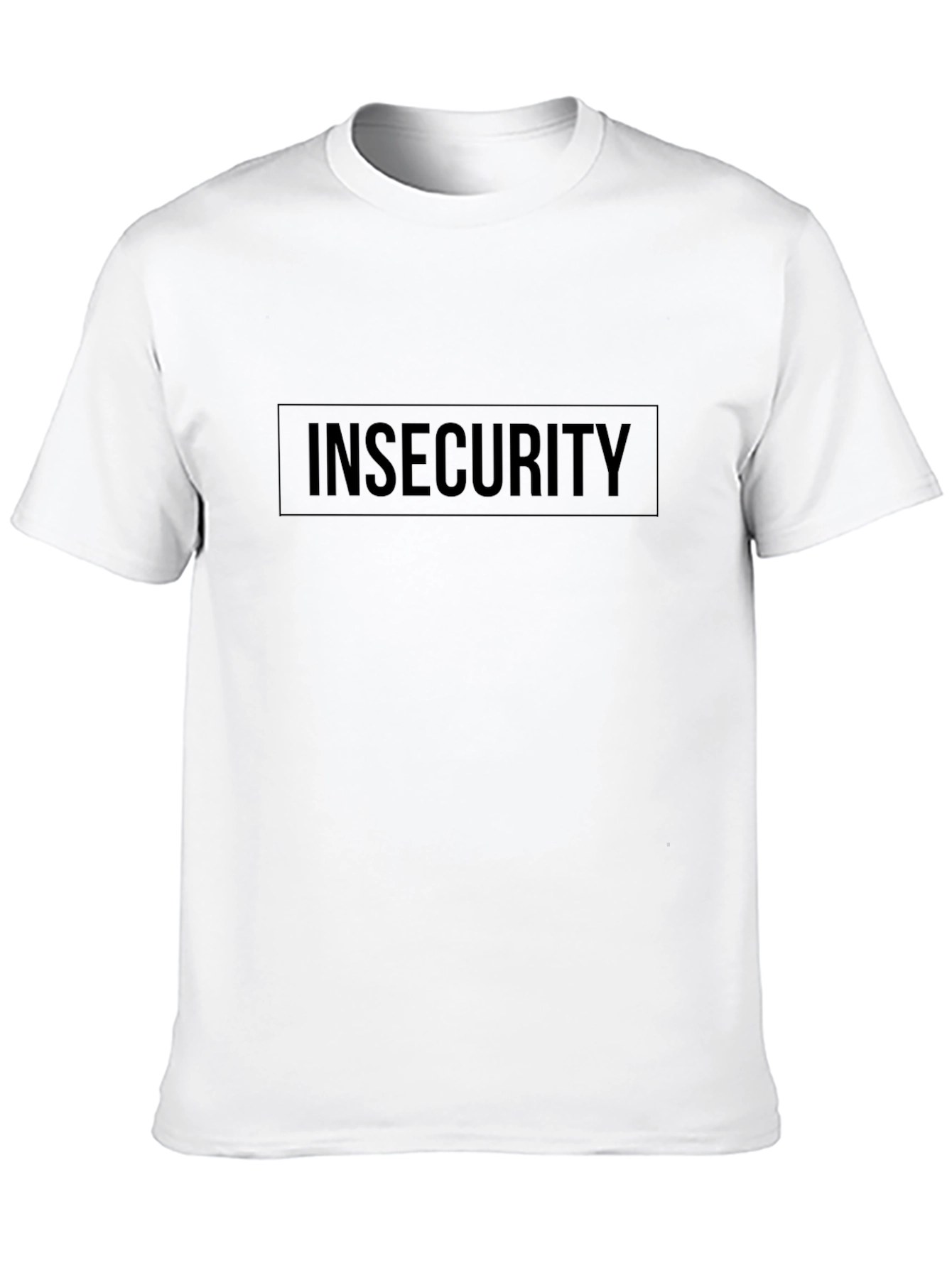 Insecurity Graphic Tee - Comfort Fit Black T-Shirt