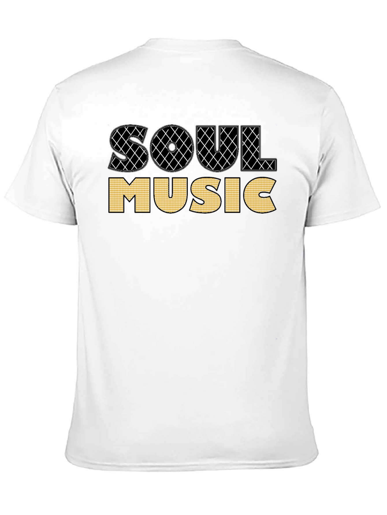 Soul Music Graphic T-Shirt Black Cotton Tee