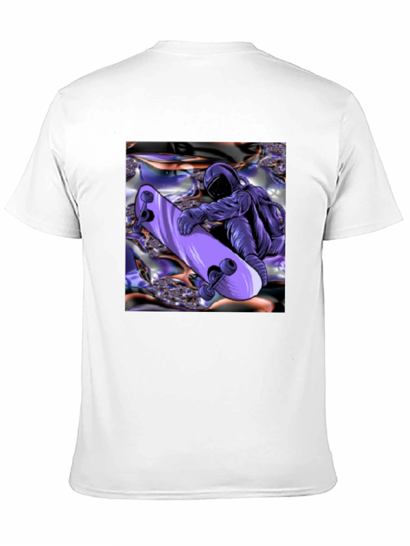 Astronaut Skateboarder Graphic Tee