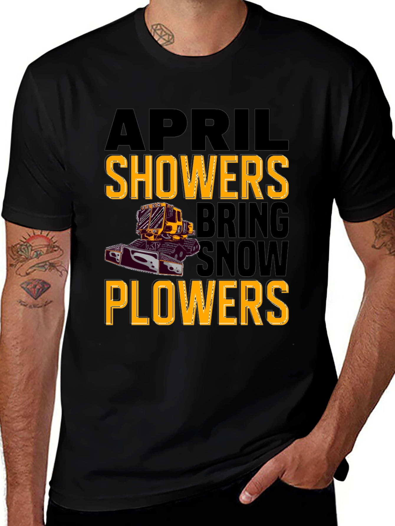 Snowplow T-Shirt - April Showers