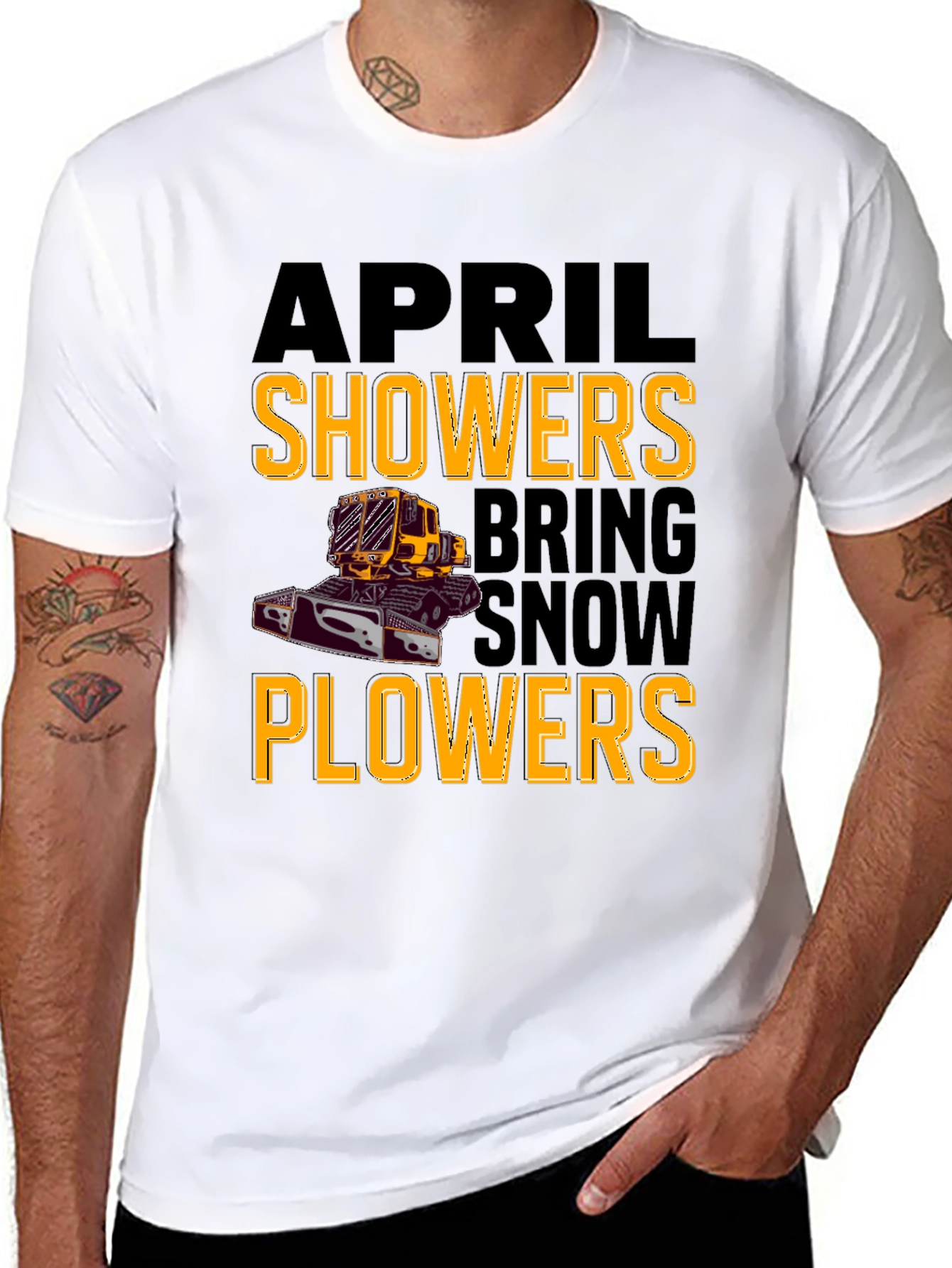 Snowplow T-Shirt - April Showers