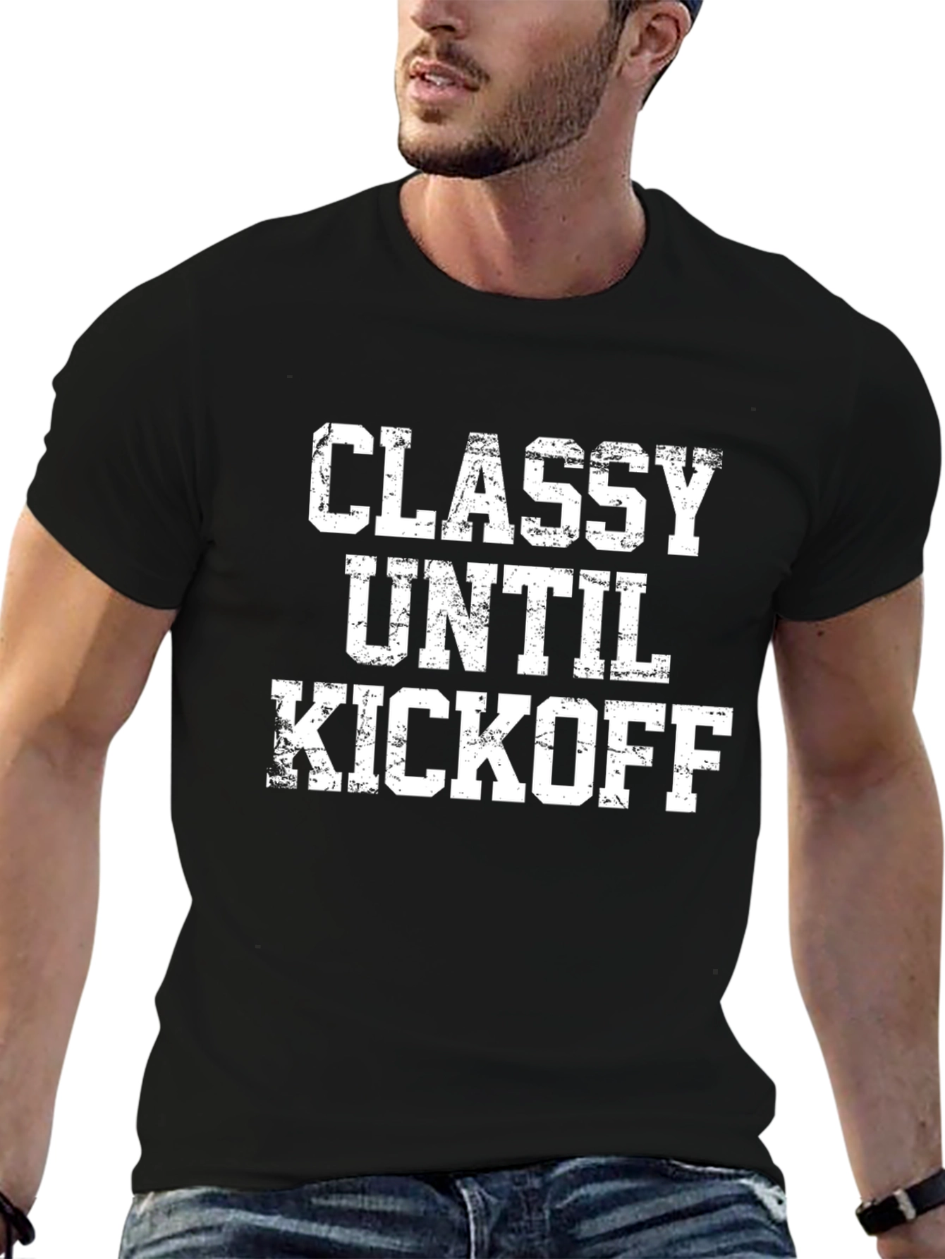 Classy Until Kickoff T-Shirt - Game Day Apparel