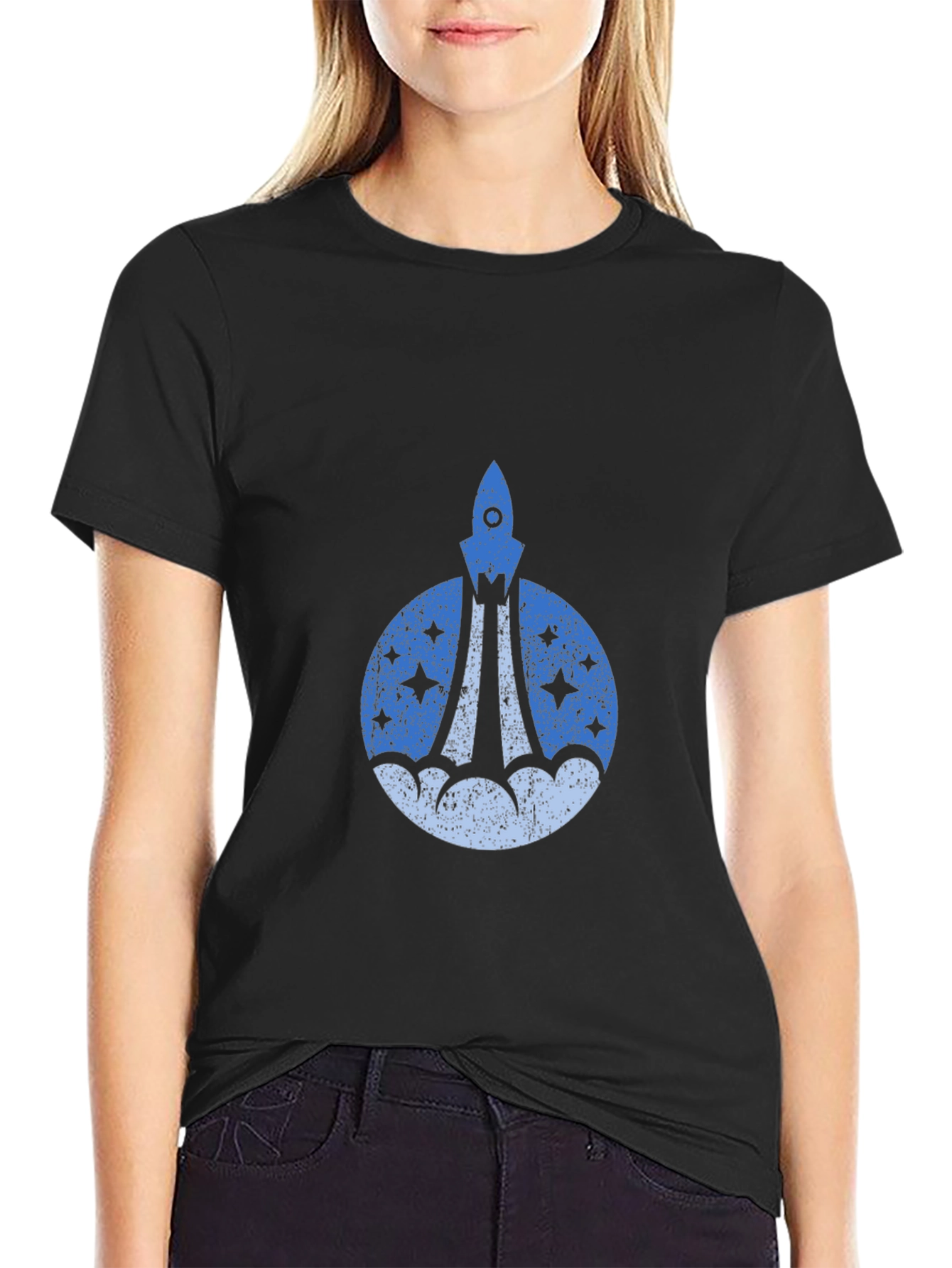 Rocket Launch Graphic T-Shirt - Space Adventure Tee
