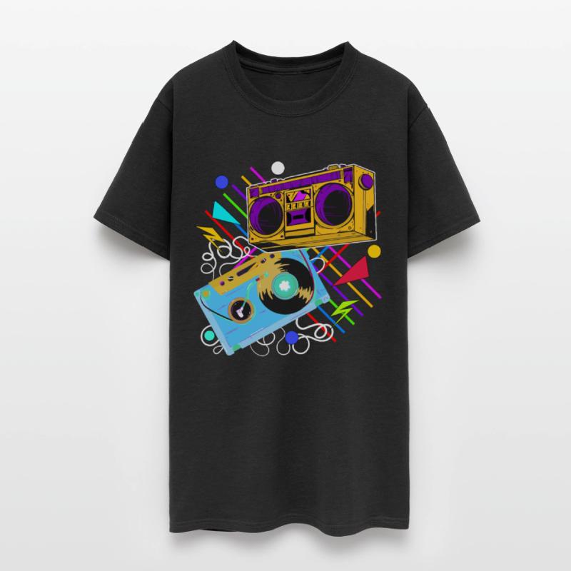 80s 90s Music Aesthetic Vintage Boombox Retro Cass