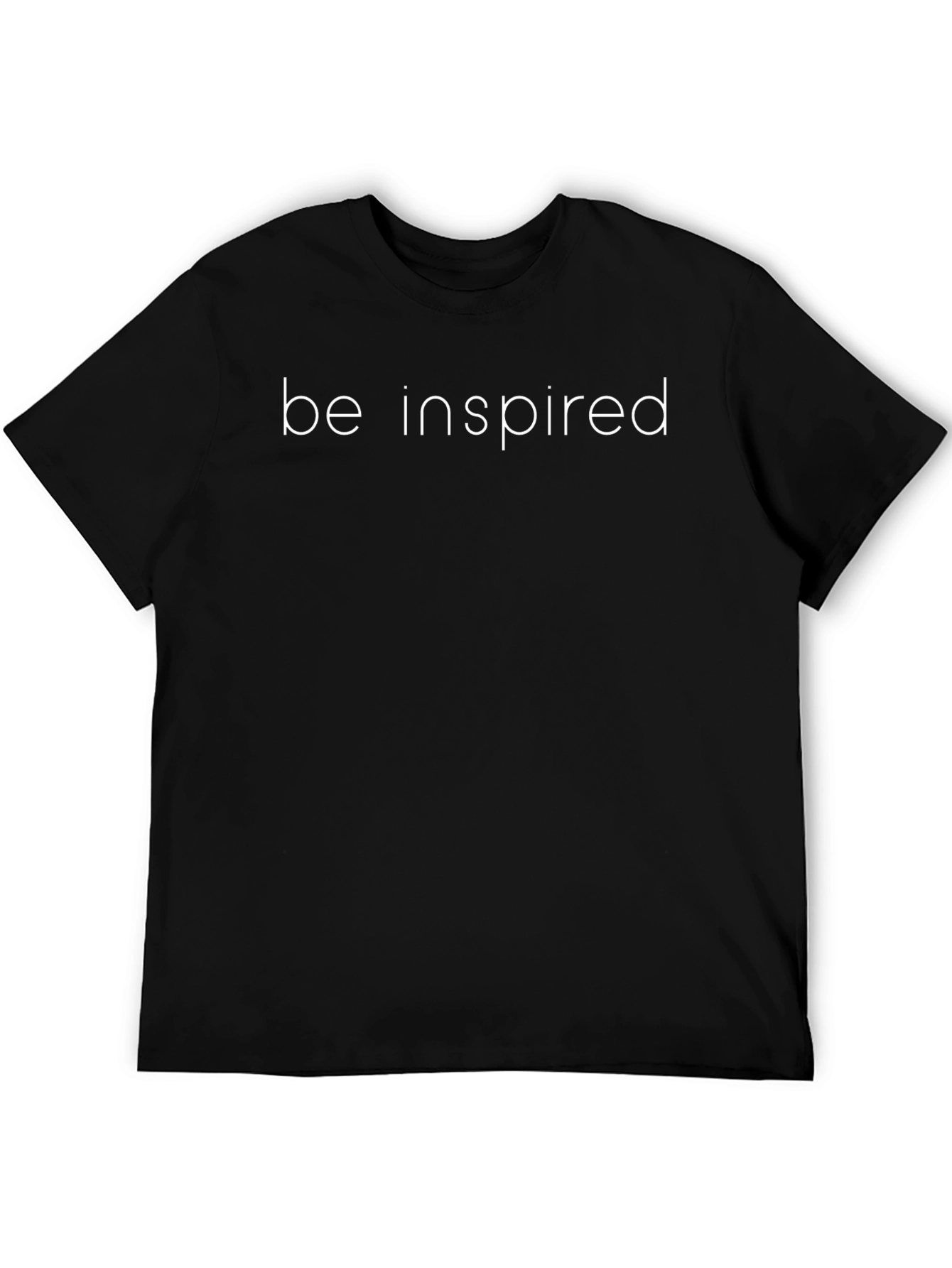 Be Inspired Black T-Shirt - Motivational Tee