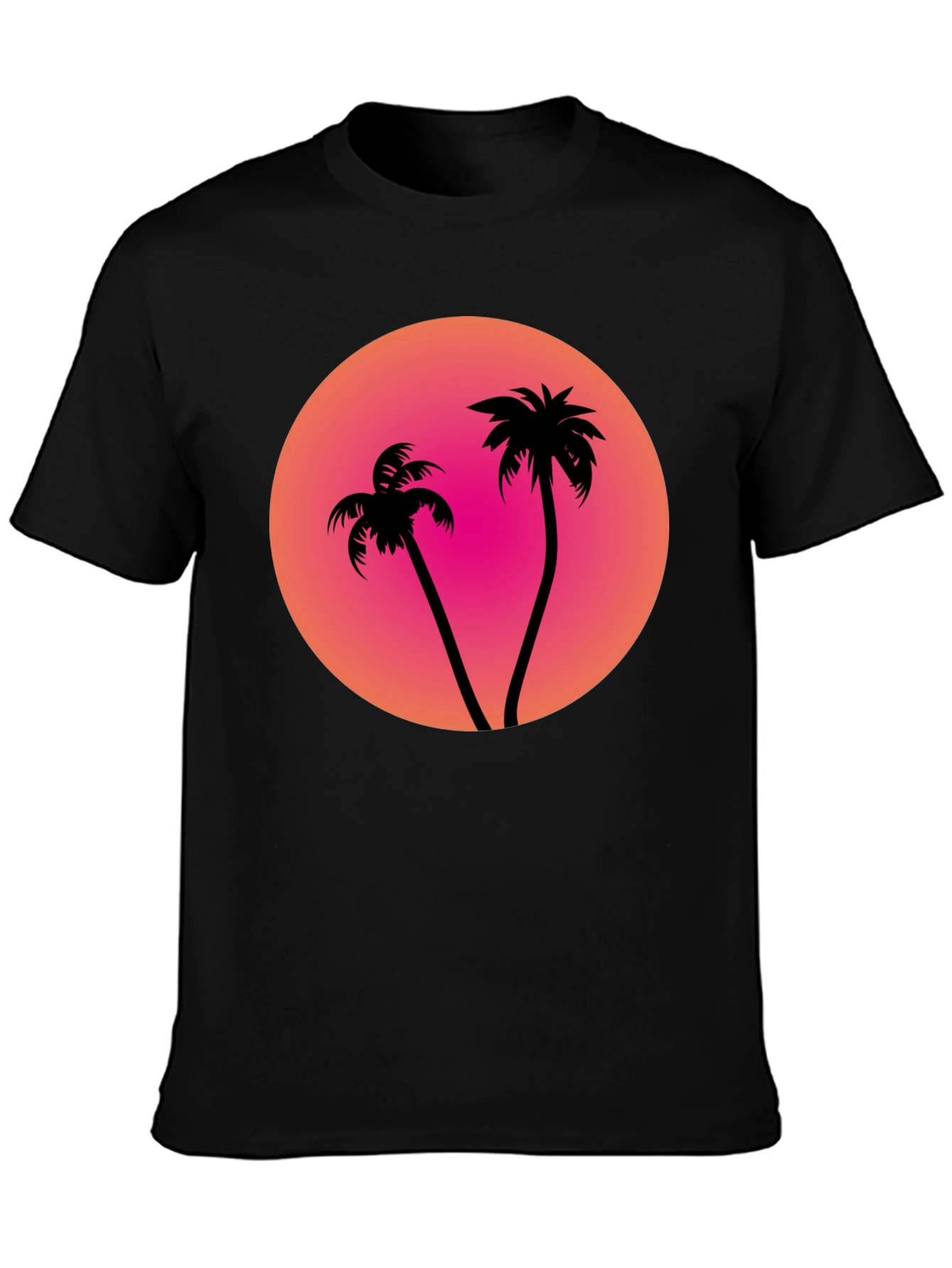 Sunset Palm Tree Graphic Tee