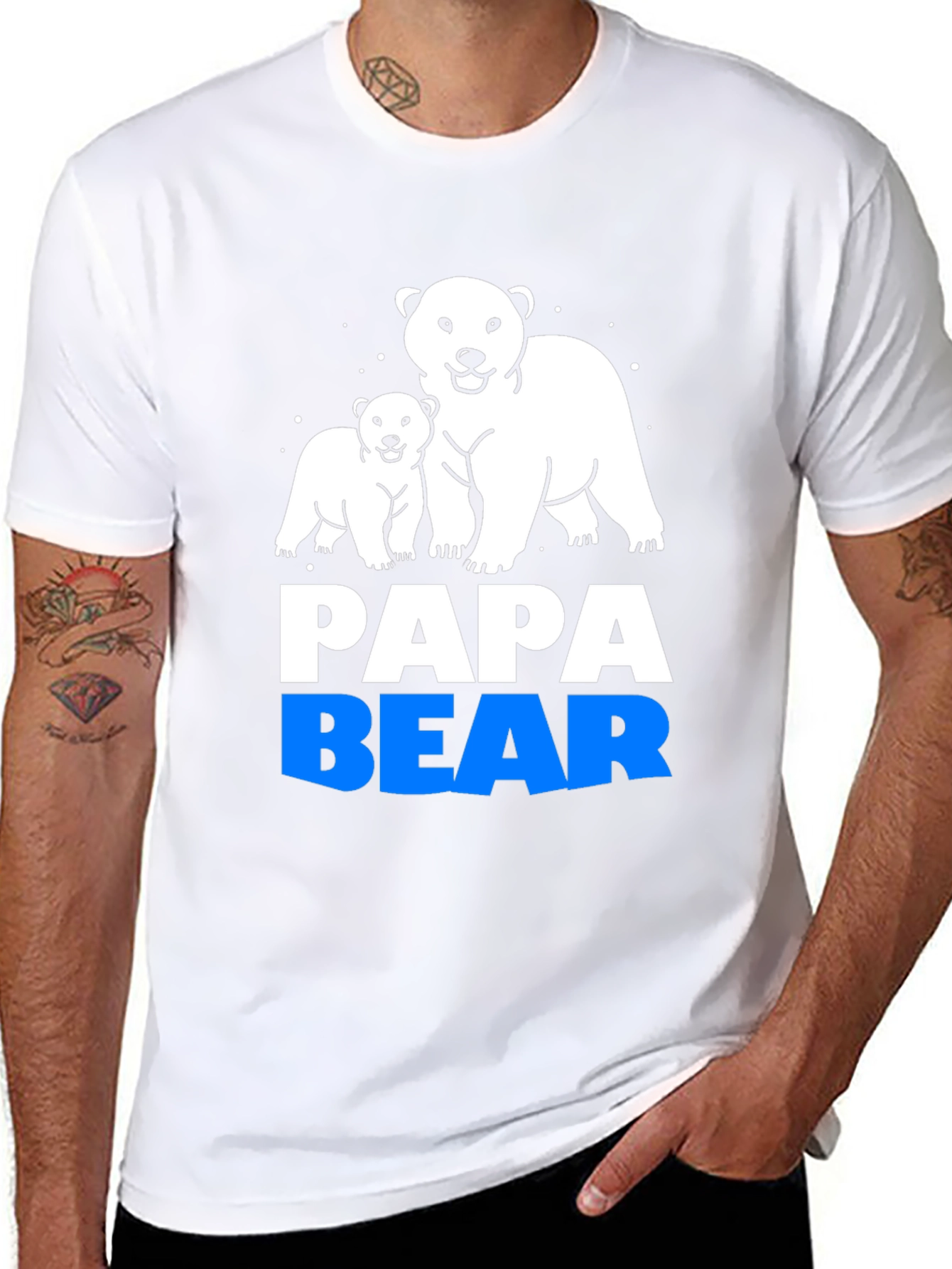 Papa Bear T-Shirt - Fathers Day Gift
