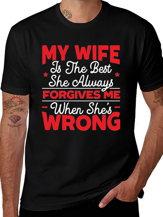 Funny My Wife T-Shirt - Husband Humor Tee