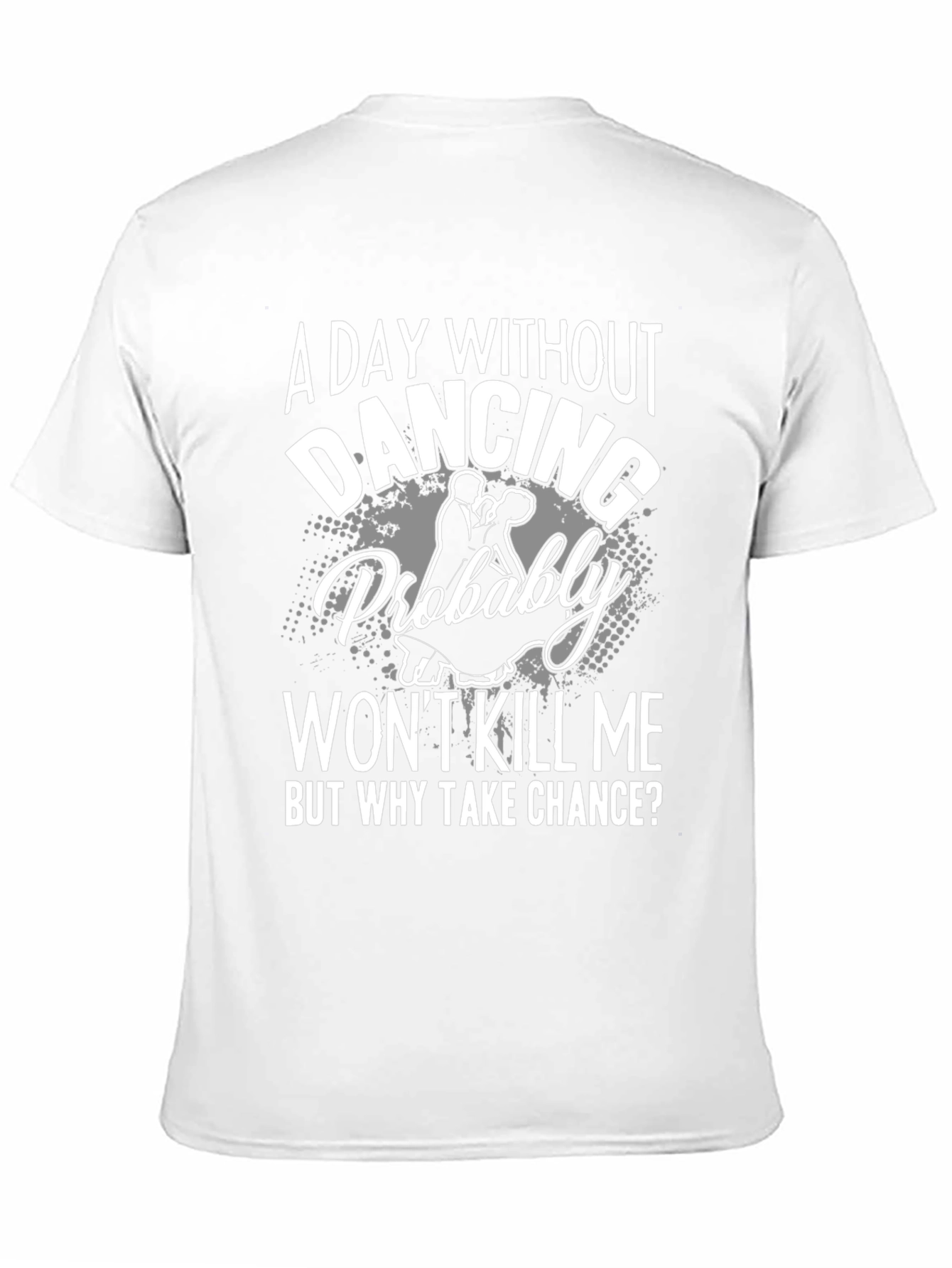 A Day Without Dancing Mens Black T-Shirt