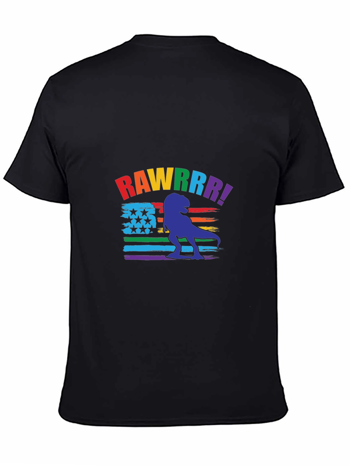 Rainbow Rawrrr Dinosaur Graphic Tee