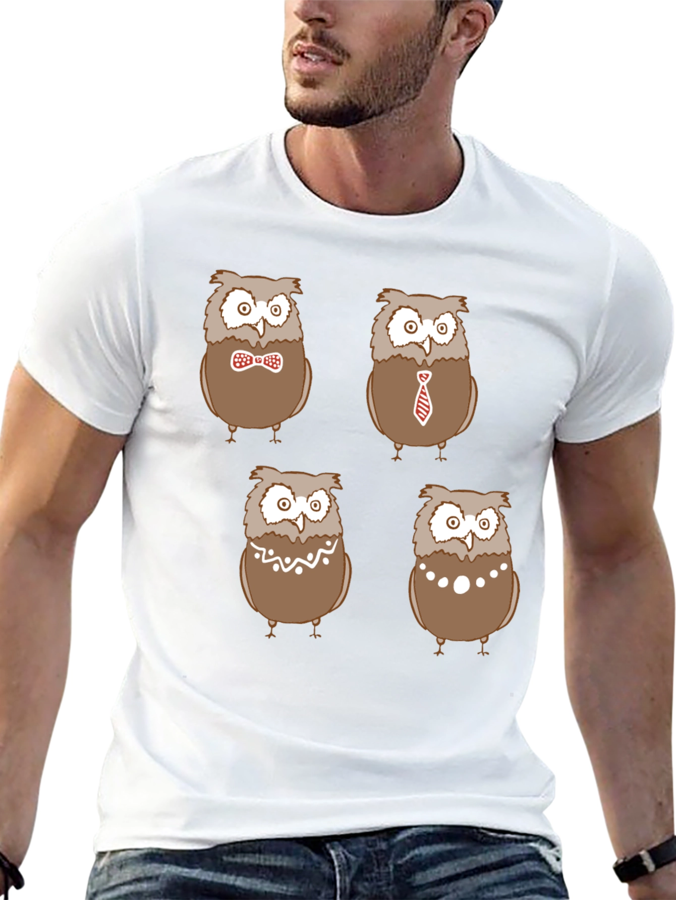 Quirky Owl T-Shirt - Four Stylish Designs
