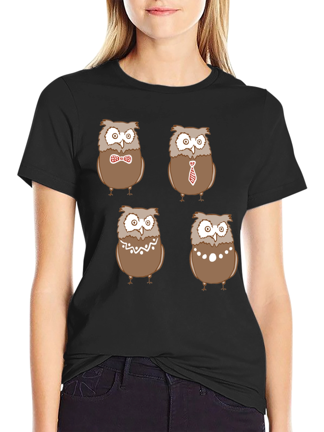 Quirky Owl T-Shirt - Four Stylish Designs