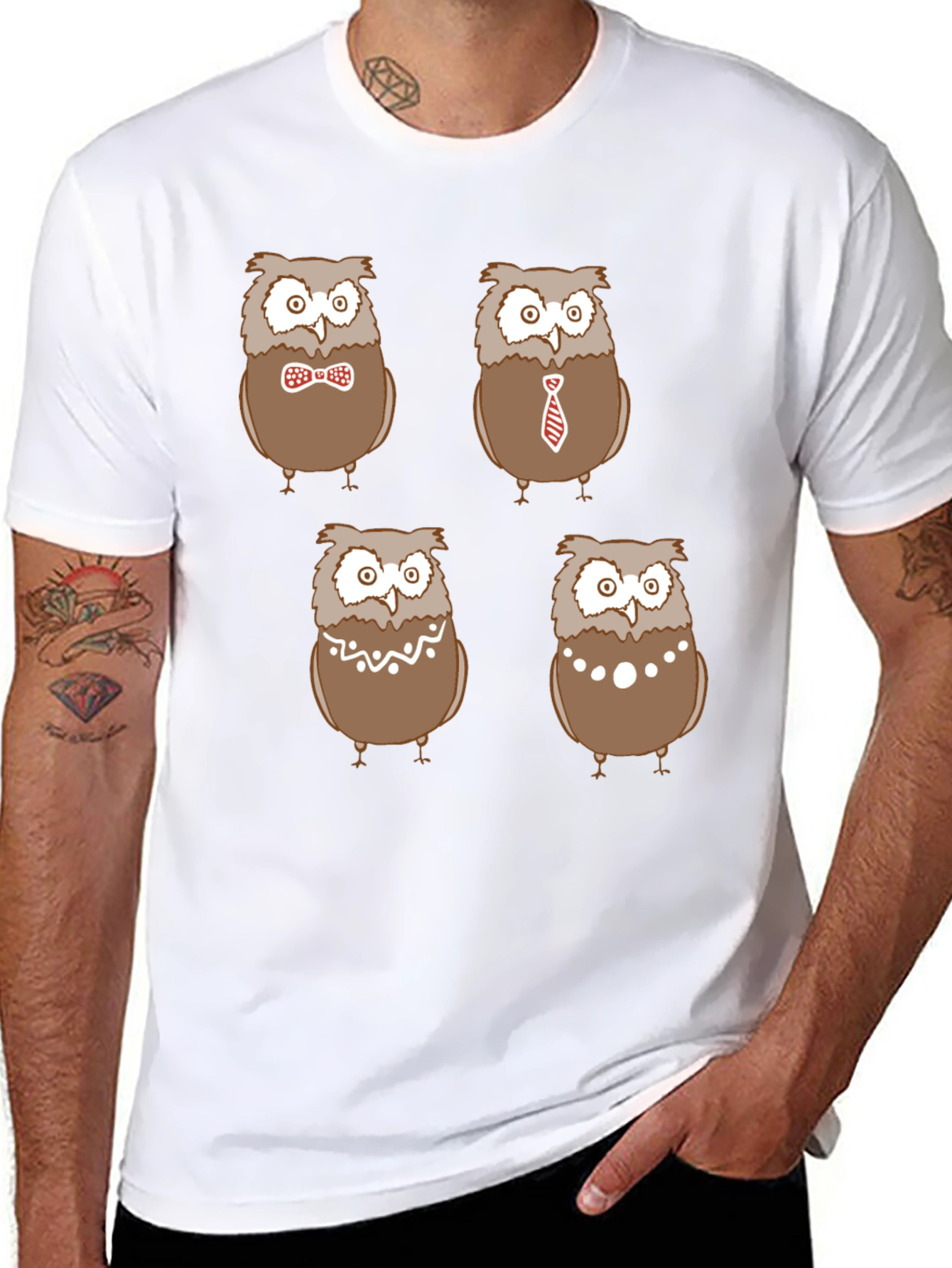 Quirky Owl T-Shirt - Four Stylish Designs