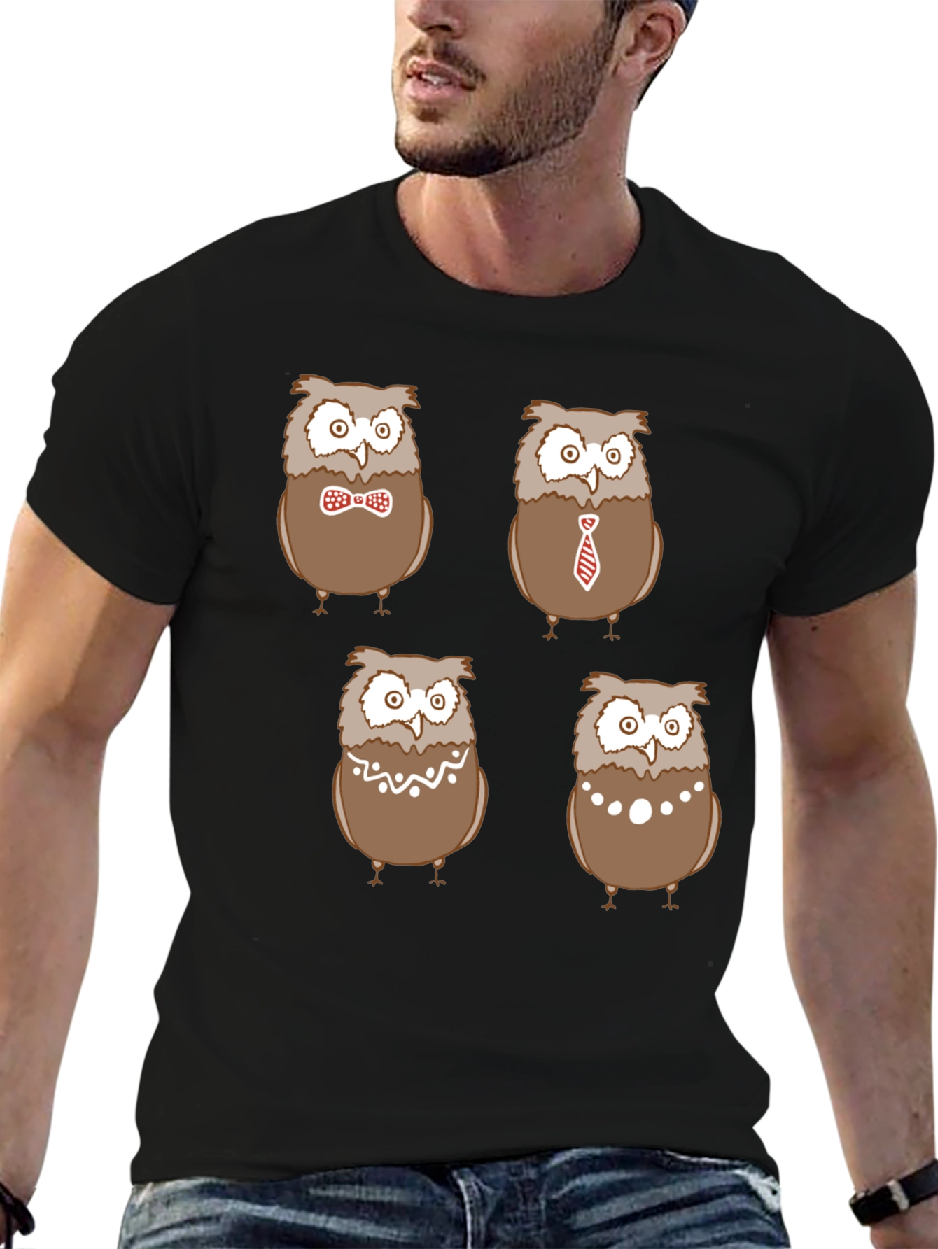 Quirky Owl T-Shirt - Four Stylish Designs