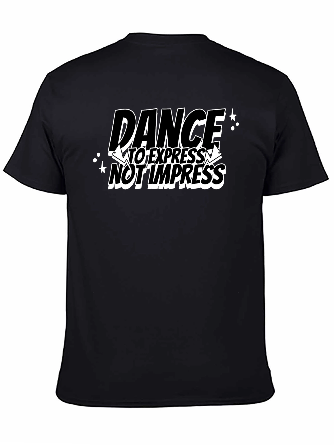 Dance to Express Black Graphic T-Shirt