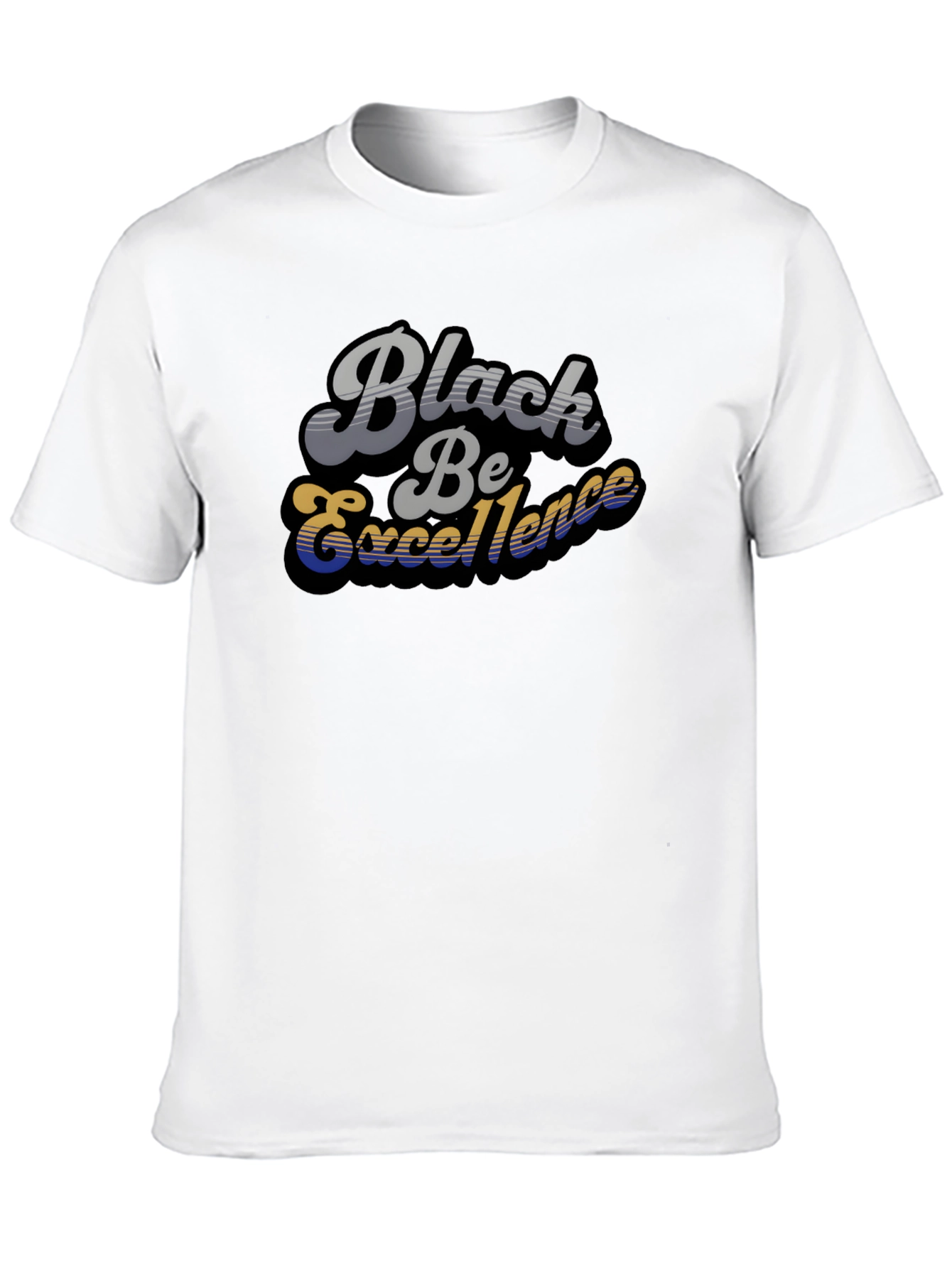 Black Be Excellence Retro Style T-Shirt