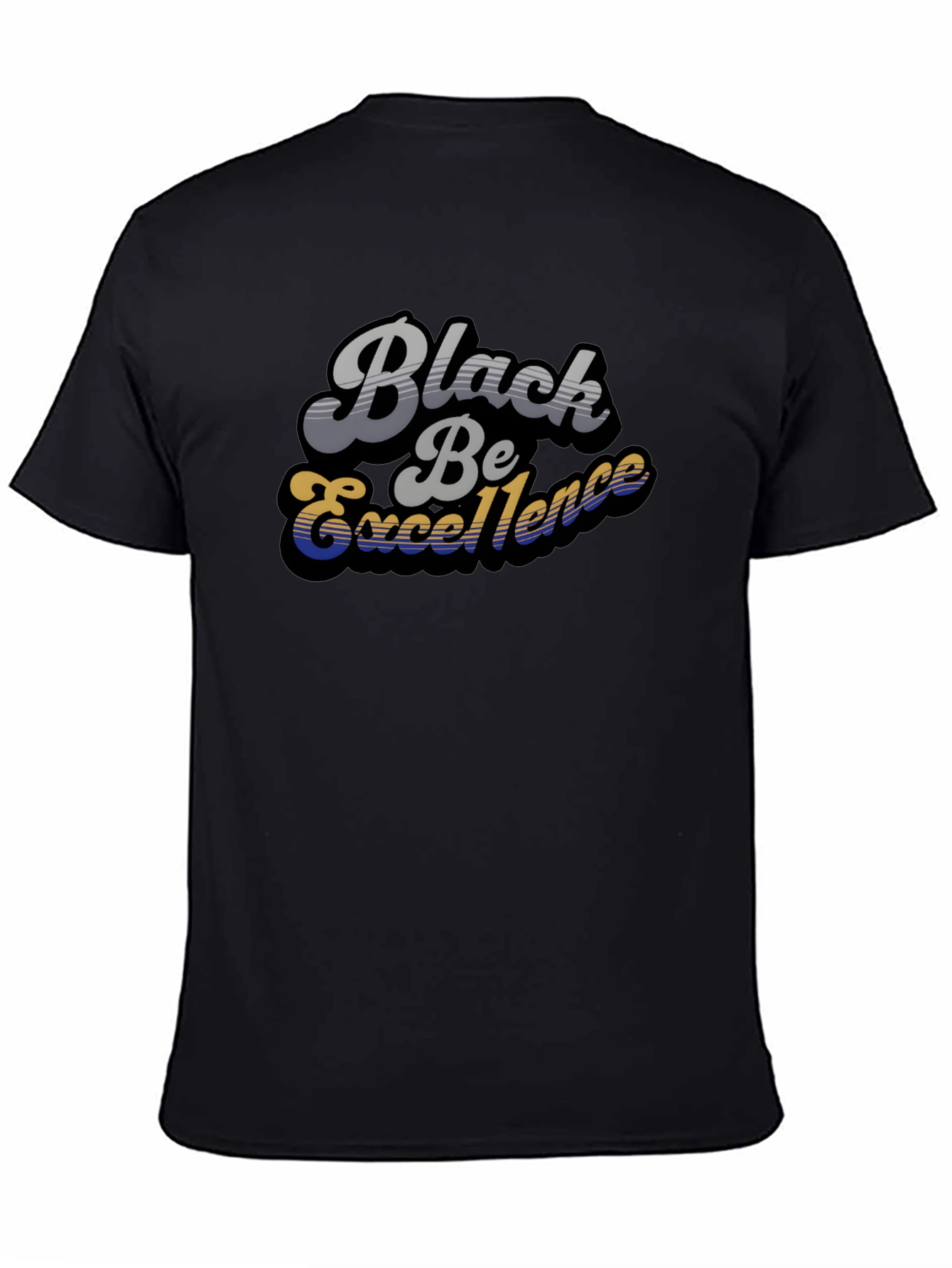 Black Be Excellence Retro Style T-Shirt
