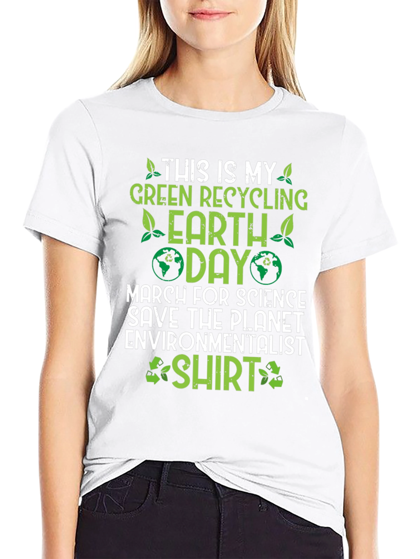 Green Recycling Earth Day T-Shirt