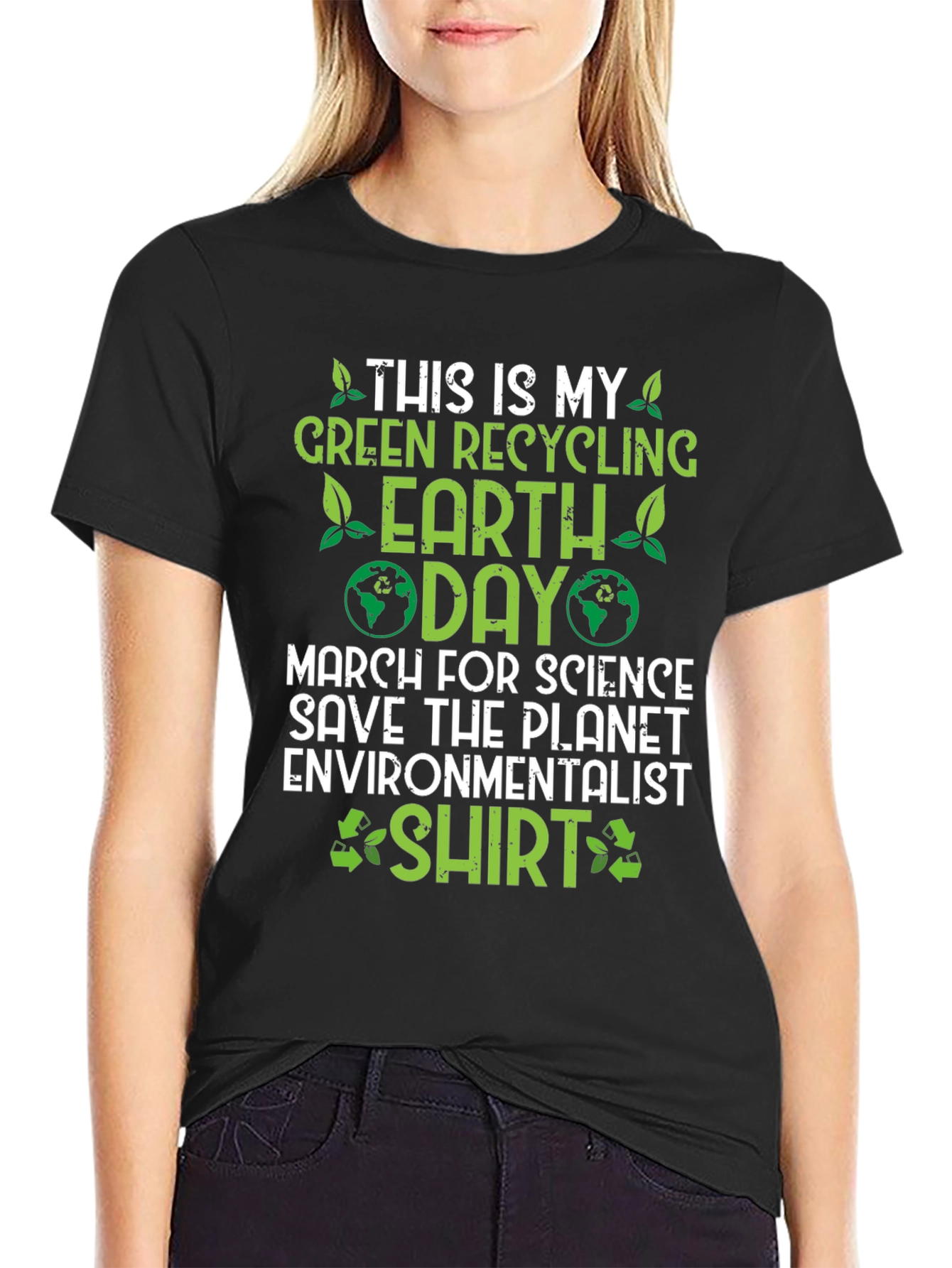 Green Recycling Earth Day T-Shirt