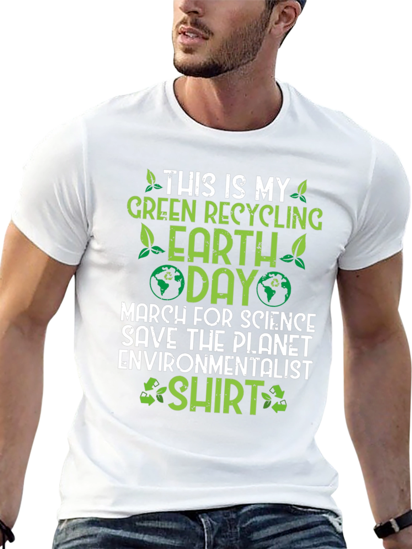 Green Recycling Earth Day T-Shirt
