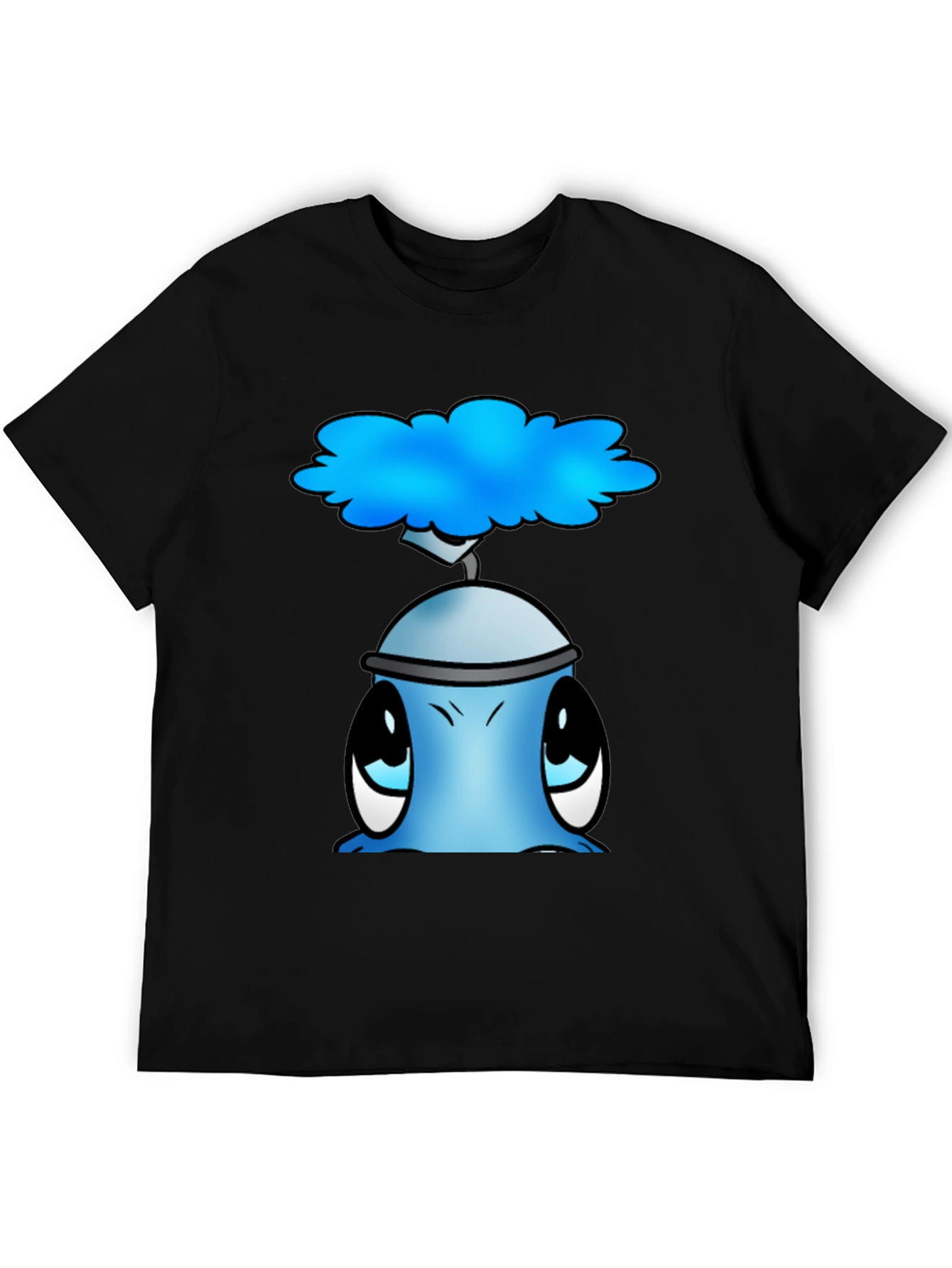Cute Blue Alien Graphic T-Shirt