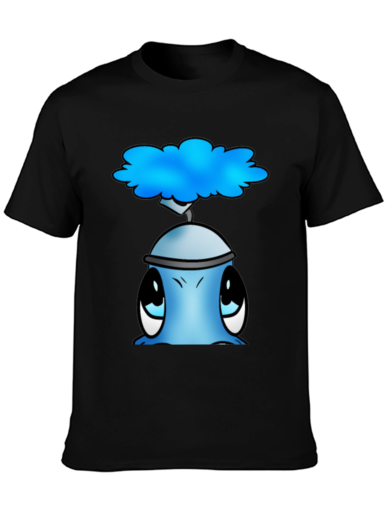 Cute Blue Alien Graphic T-Shirt