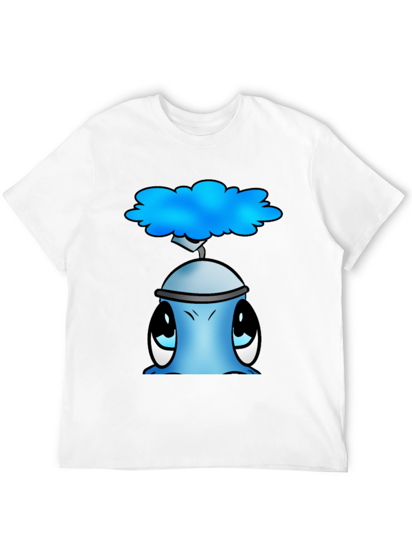 Cute Blue Alien Graphic T-Shirt