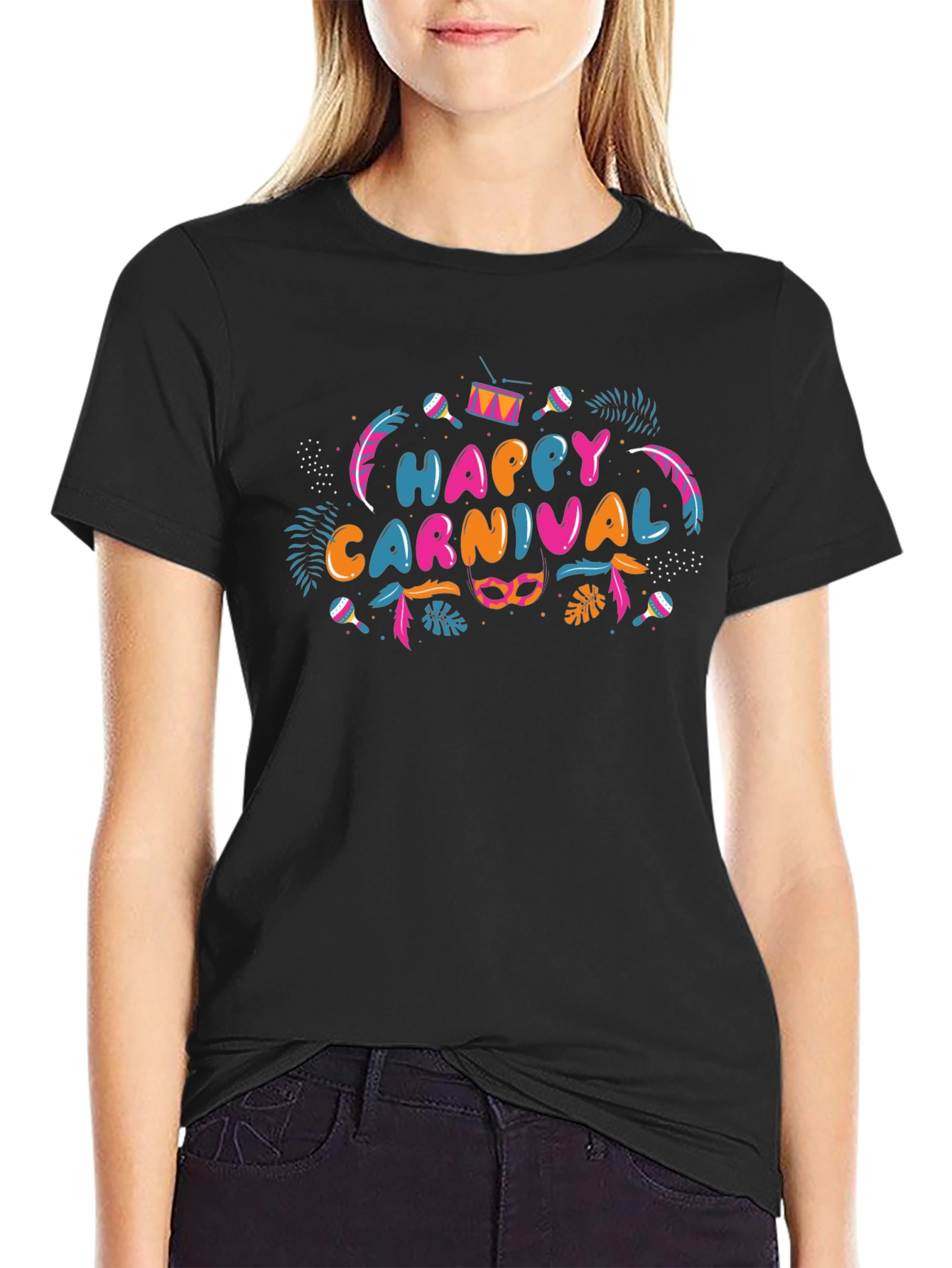 Happy Carnival Graphic T-Shirt