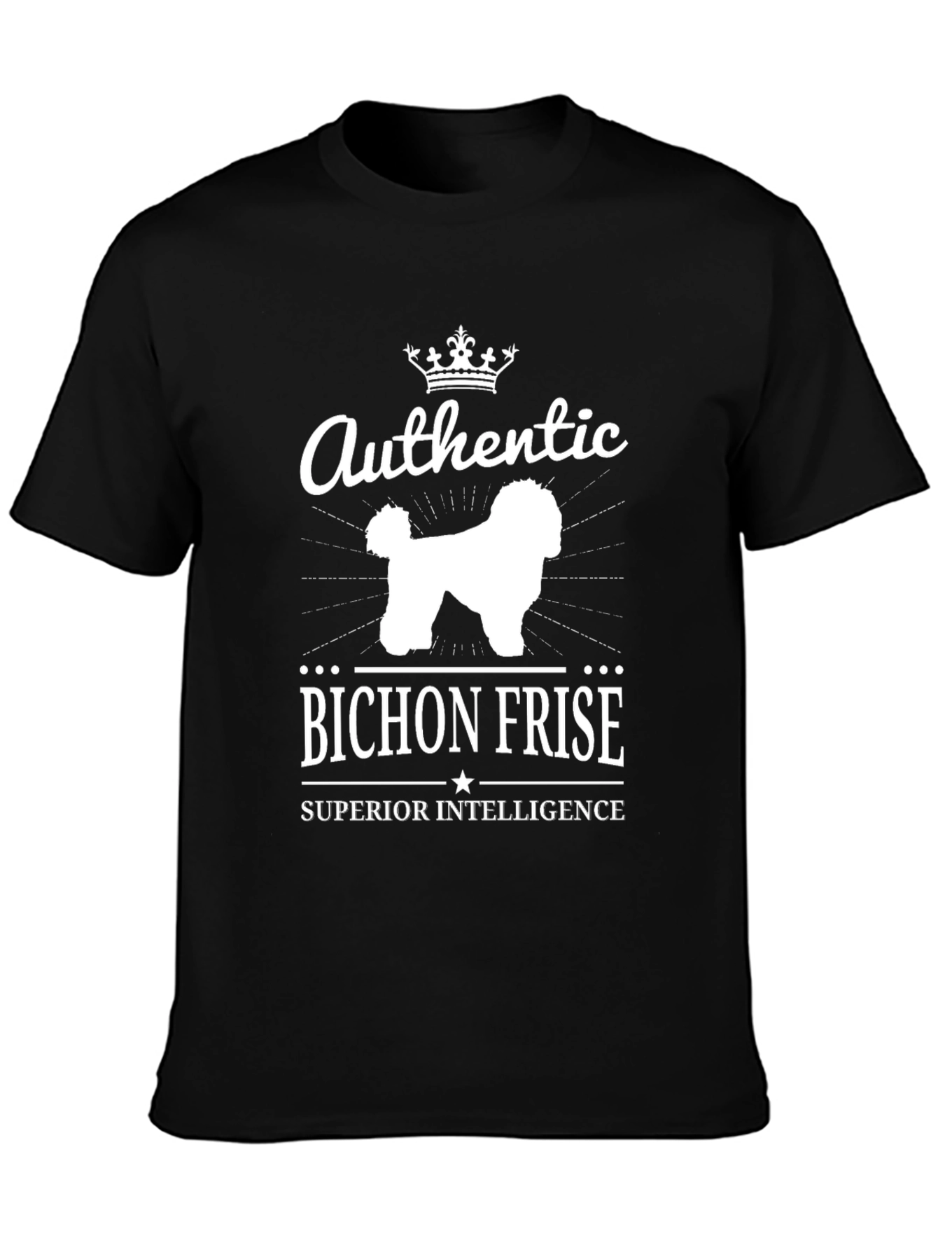 Authentic Bichon Frise Superior Intelligence T-Shirt