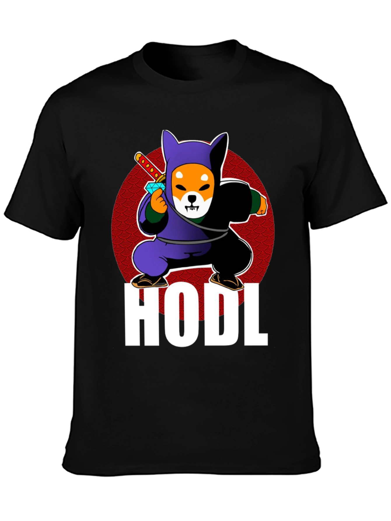 HODL Shiba Inu Ninja T-Shirt Crypto
