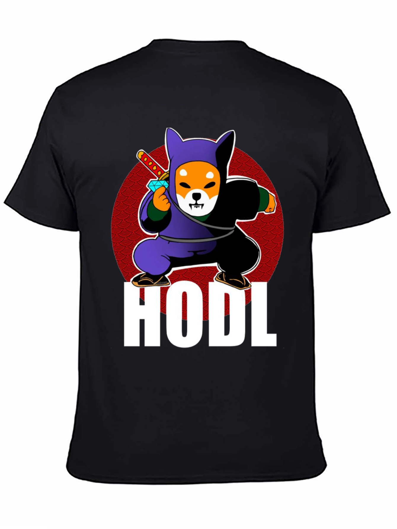 HODL Shiba Inu Ninja T-Shirt Crypto