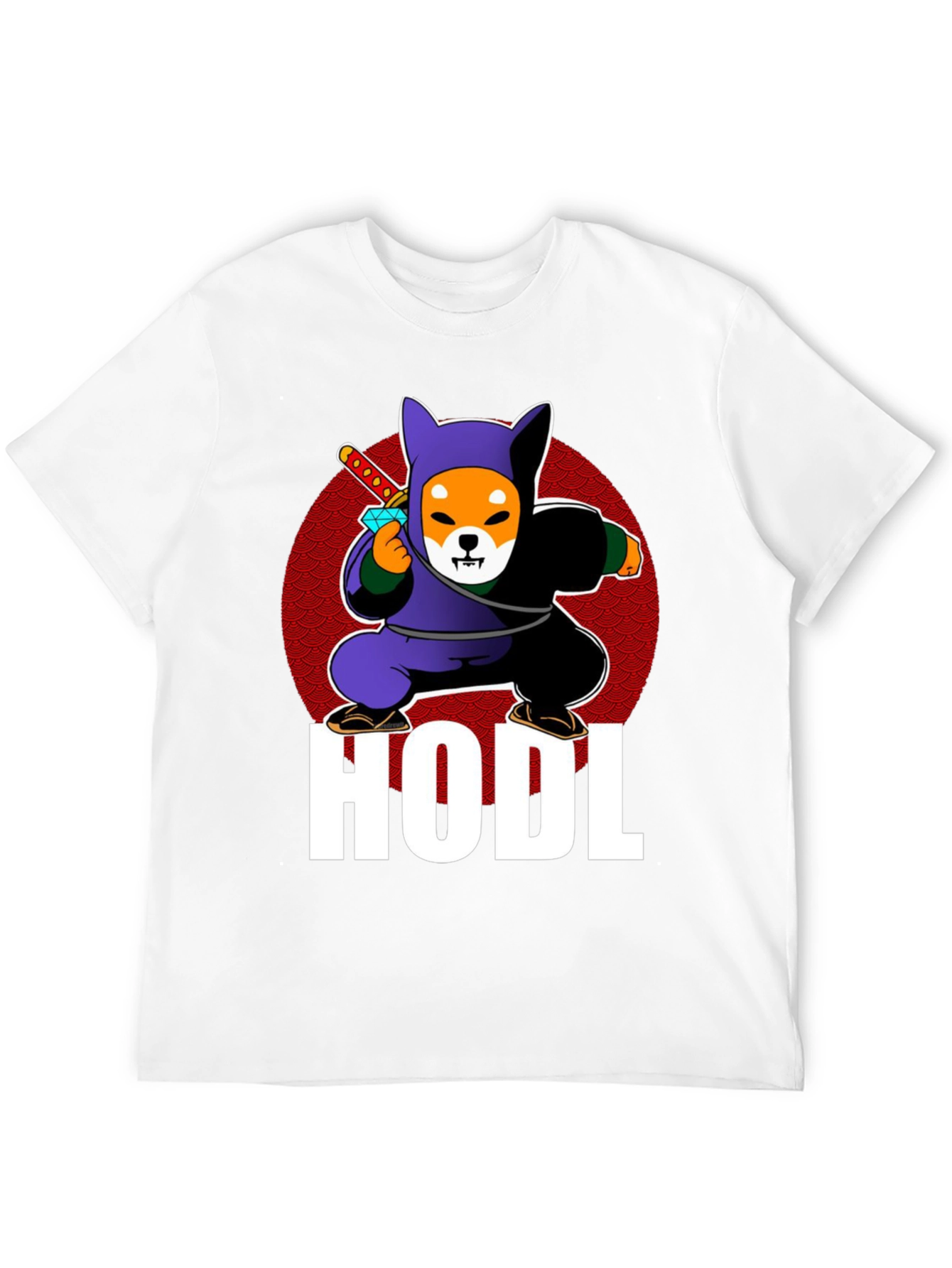 HODL Shiba Inu Ninja T-Shirt Crypto