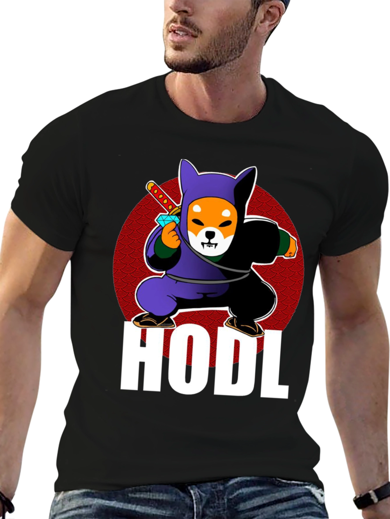 HODL Shiba Inu Ninja T-Shirt Crypto