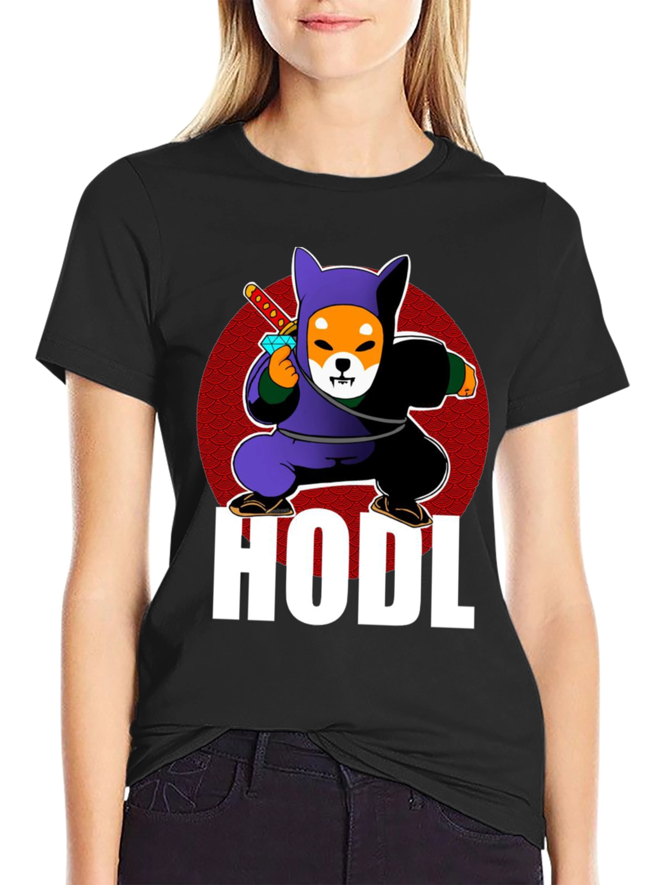 HODL Shiba Inu Ninja T-Shirt Crypto