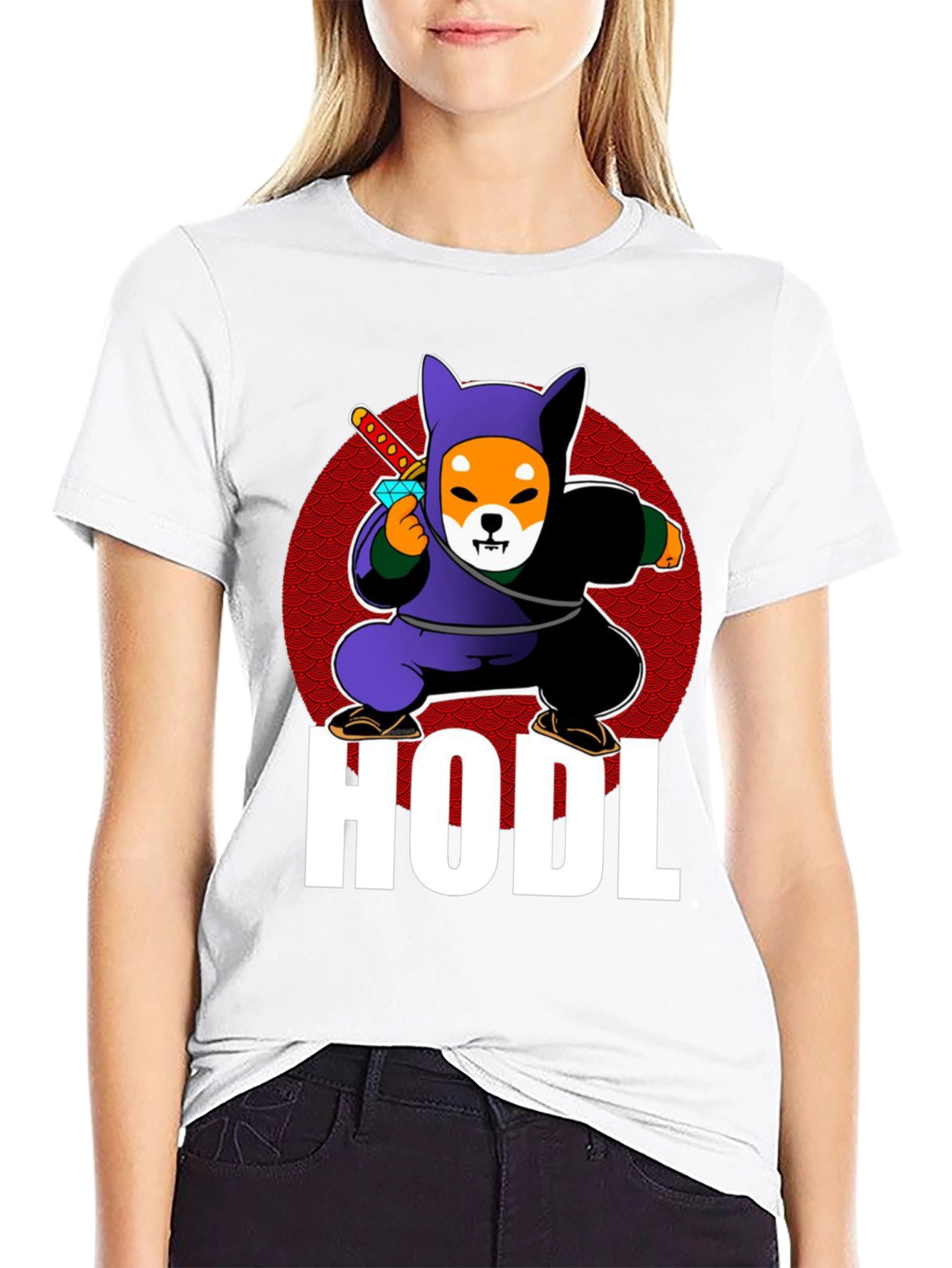 HODL Shiba Inu Ninja T-Shirt Crypto