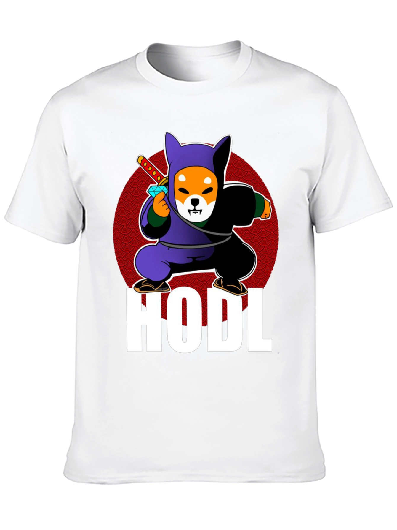 HODL Shiba Inu Ninja T-Shirt Crypto