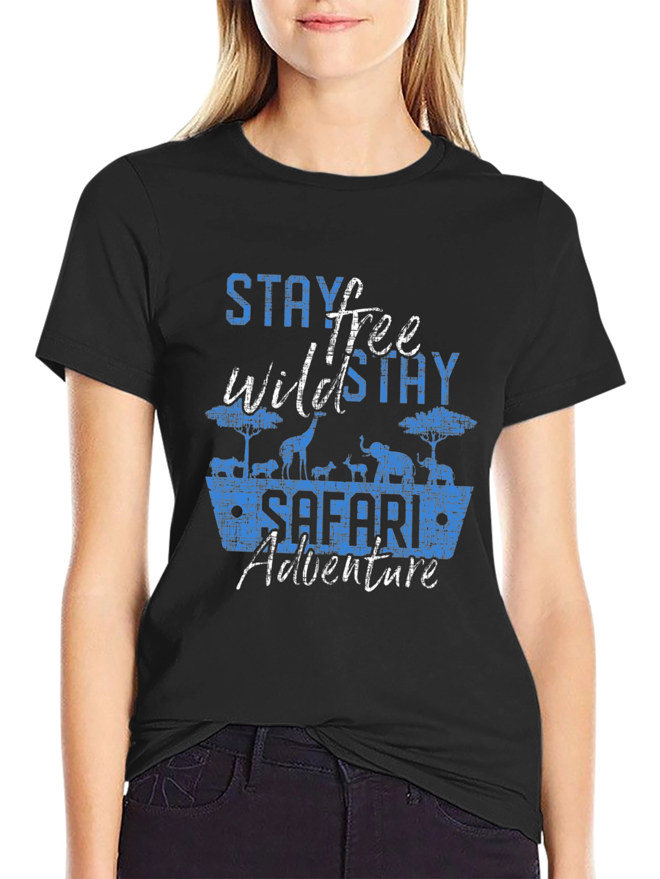 Stay Wild Free Safari Adventure Graphic Tee
