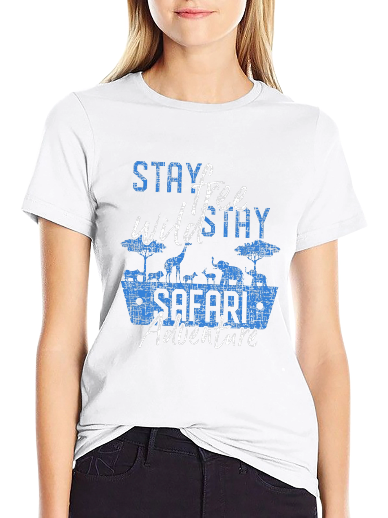Stay Wild Free Safari Adventure Graphic Tee