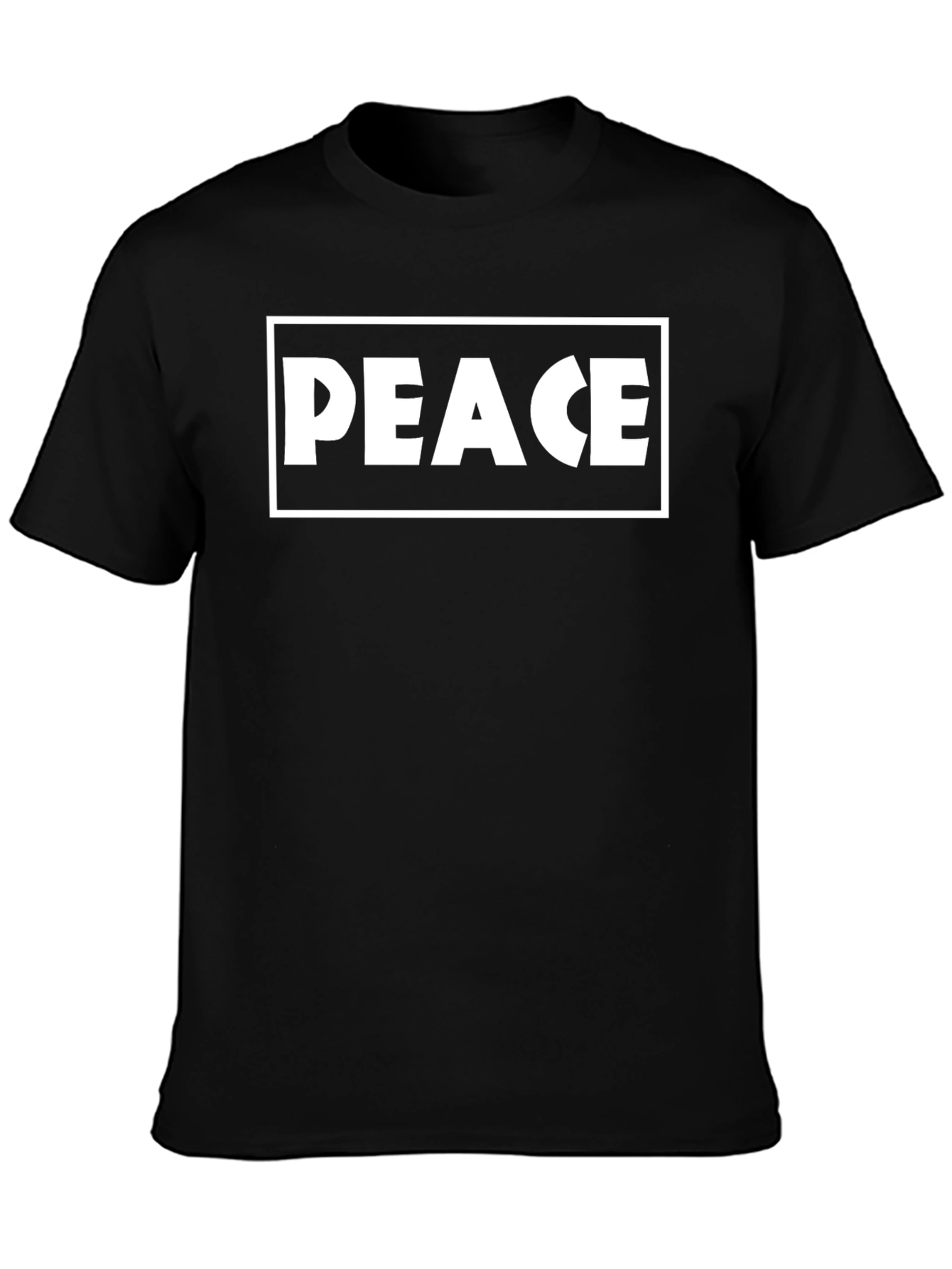 Peace Graphic Tee - Mens Black Short Sleeve