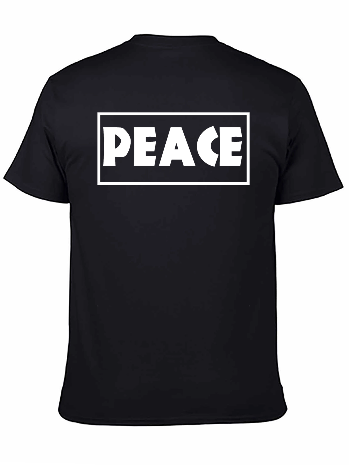 Peace Graphic Tee - Mens Black Short Sleeve
