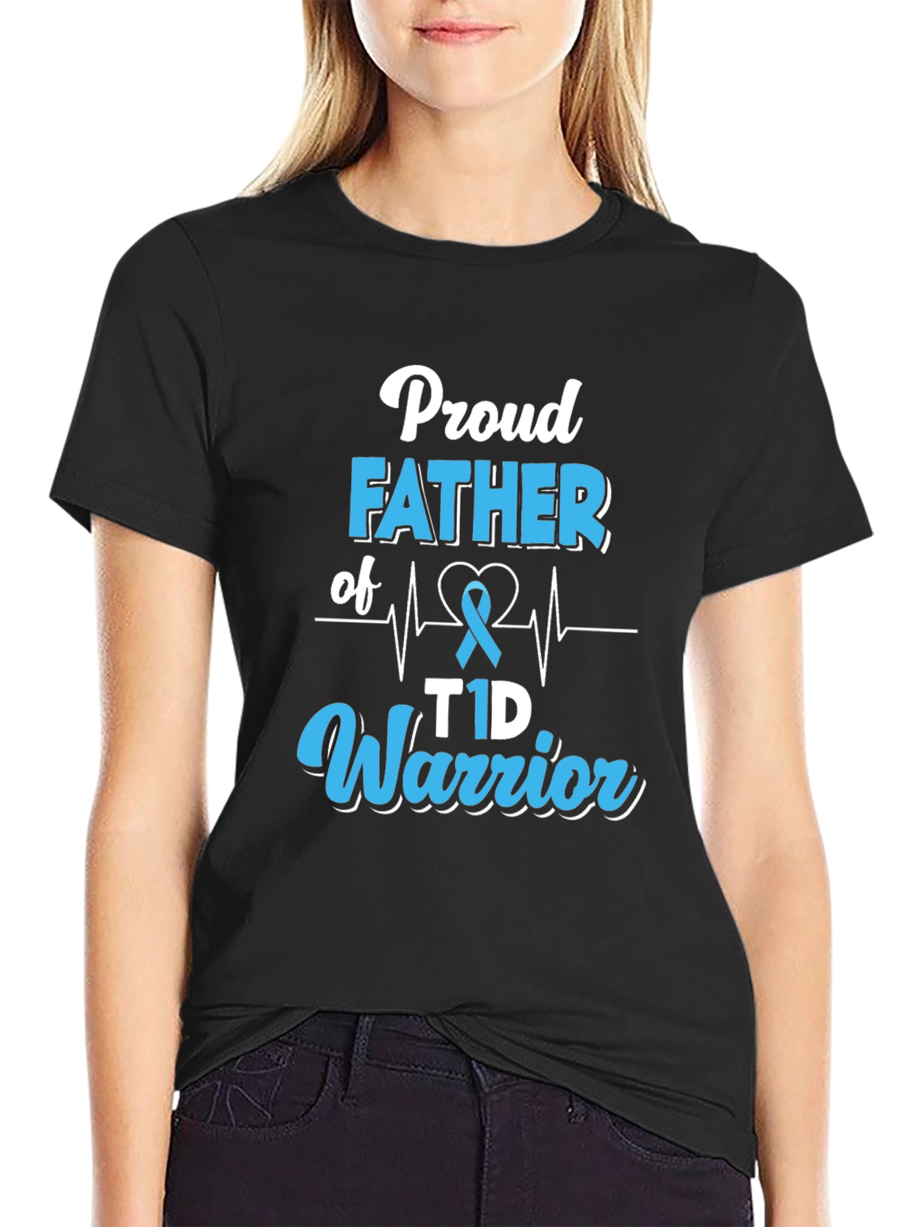 Proud Father of T1D Warrior T-Shirt