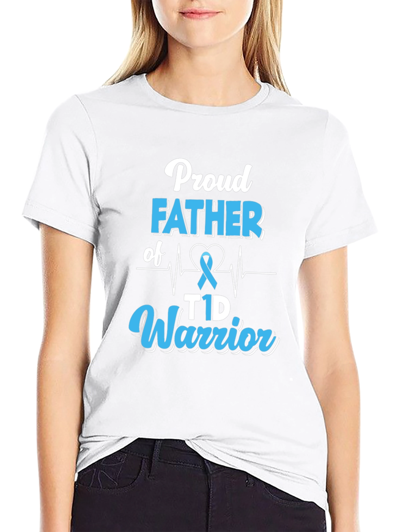 Proud Father of T1D Warrior T-Shirt
