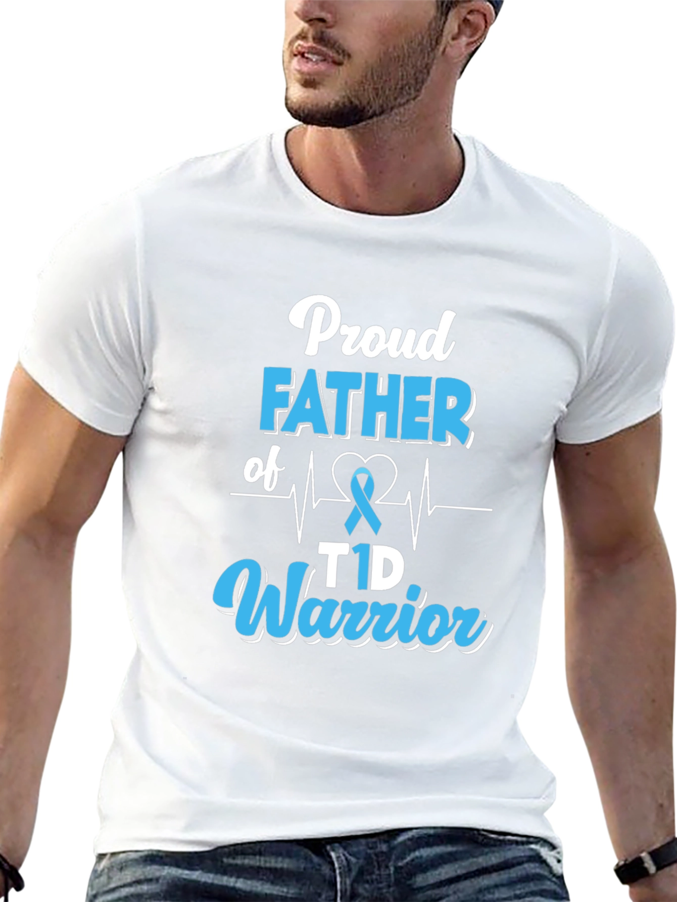 Proud Father of T1D Warrior T-Shirt