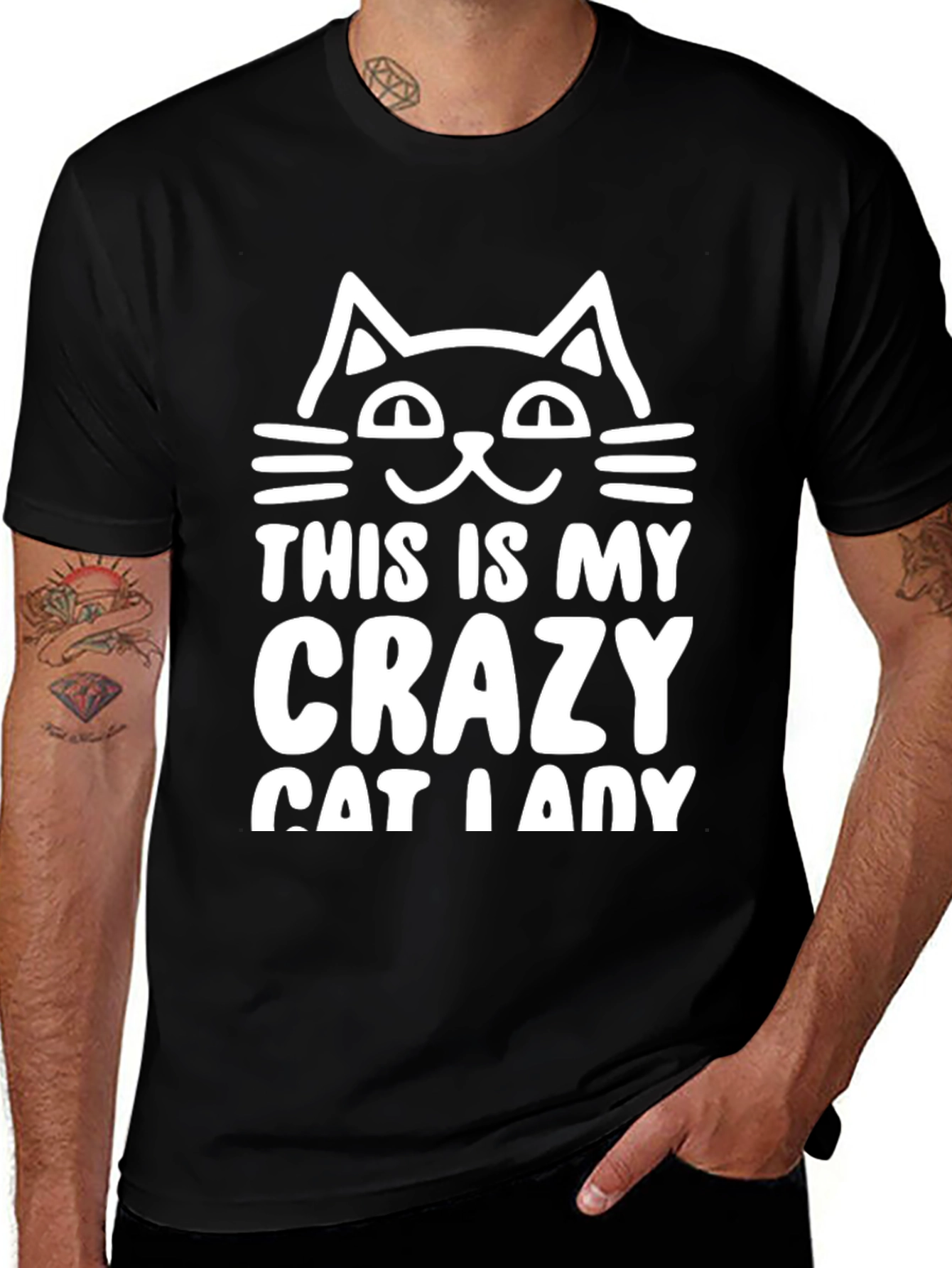 Crazy Cat Lady T-Shirt - Novelty Tee