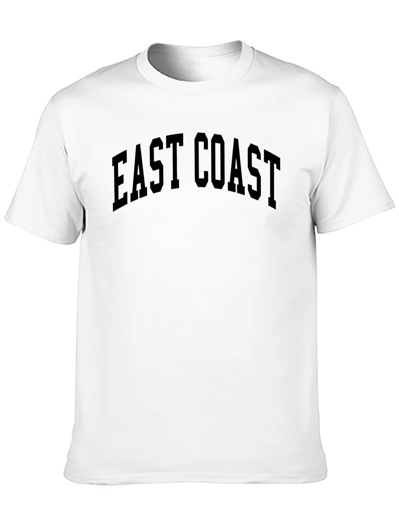 East Coast Graphic Tee - Black Cotton T-Shirt