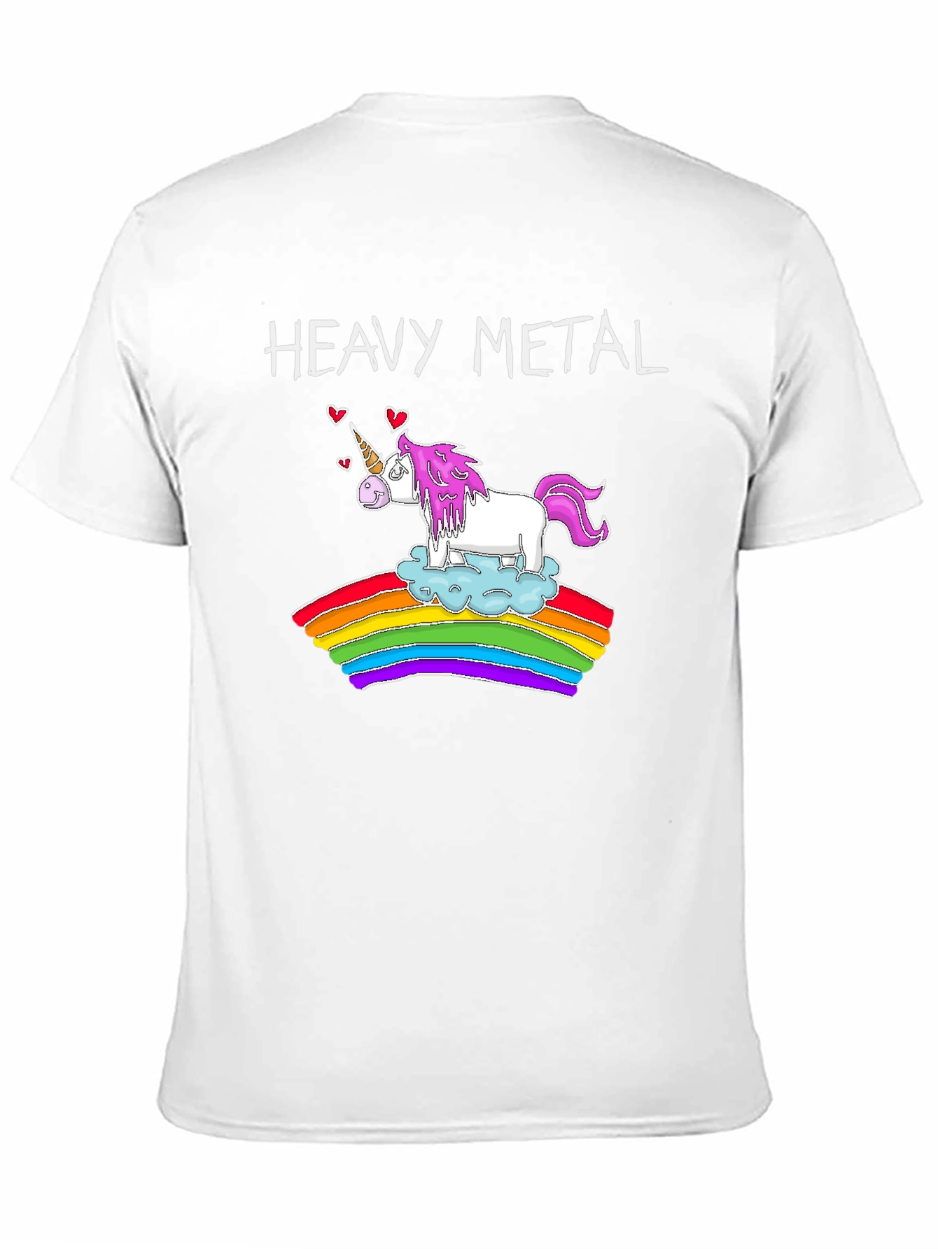 Heavy Metal Unicorn Rainbow T-Shirt